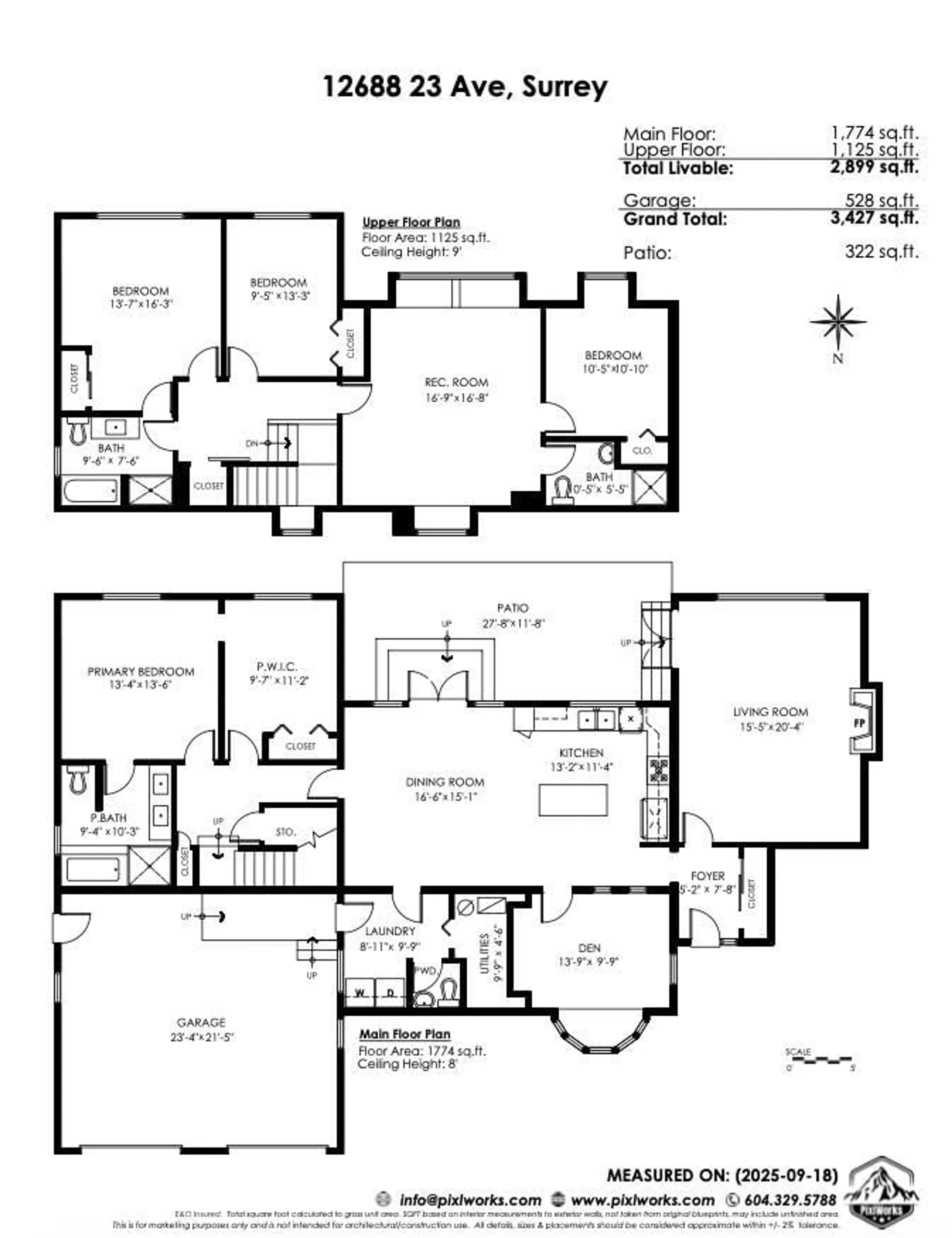 Floor plan for 12688 23, Surrey British Columbia V4A2C7