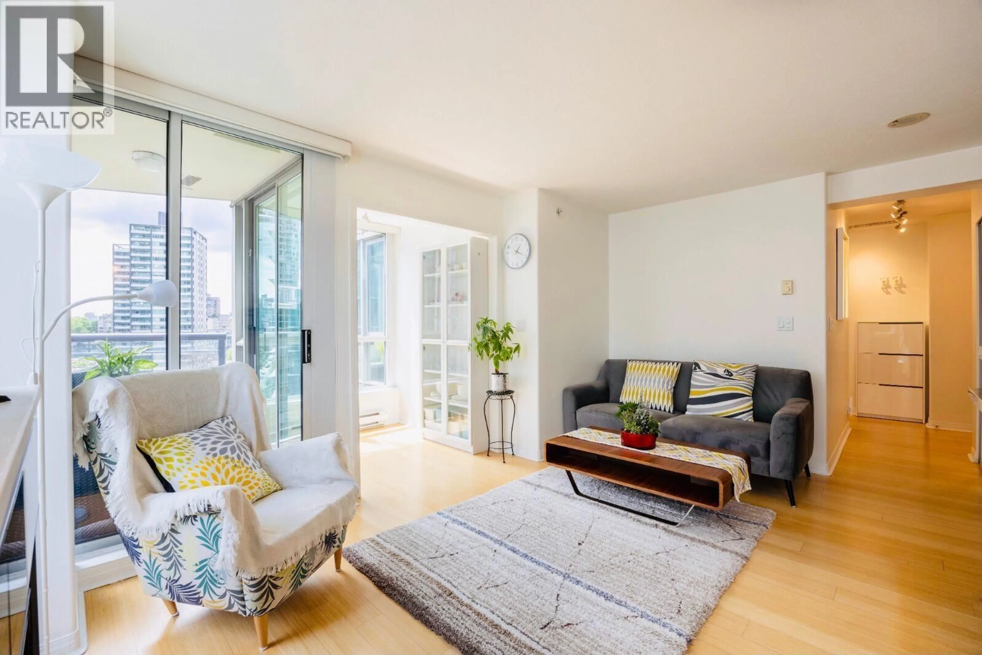 Living room with furniture, unknown for 2201 - 1328 PENDER STREET, Vancouver British Columbia V6E4T1