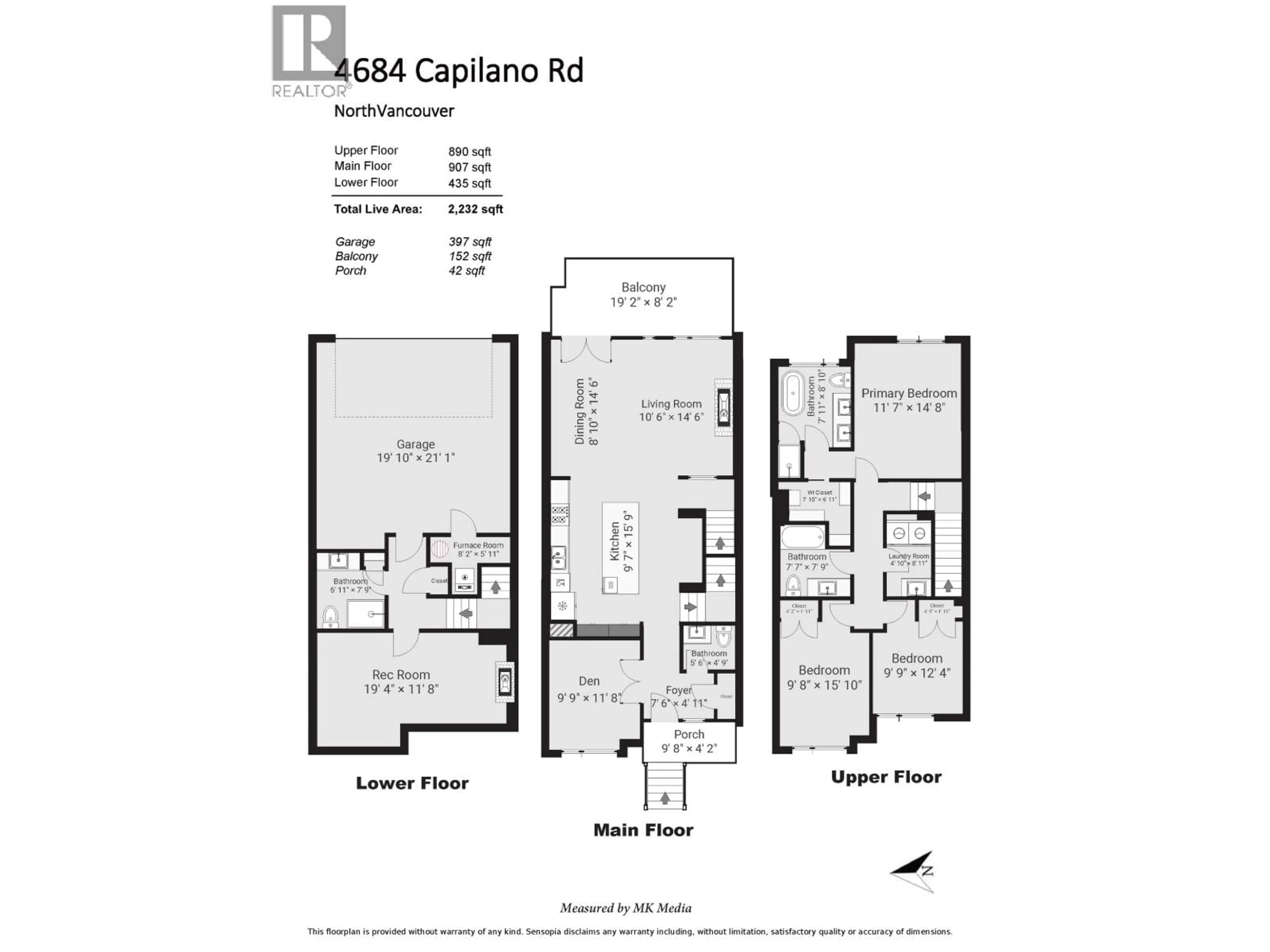 Floor plan for 4684 CAPILANO ROAD, North Vancouver British Columbia V7R4K3