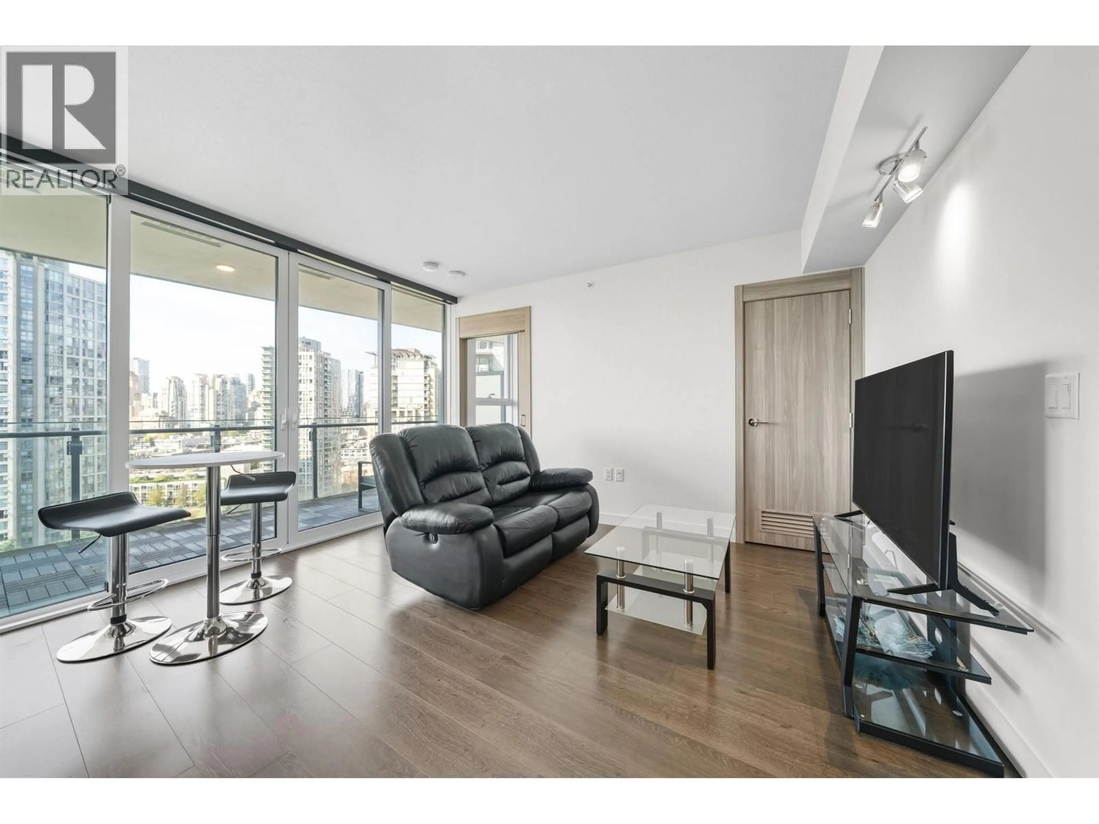 Living room with furniture, unknown for 1804 - 89 NELSON STREET, Vancouver British Columbia V6Z0E7