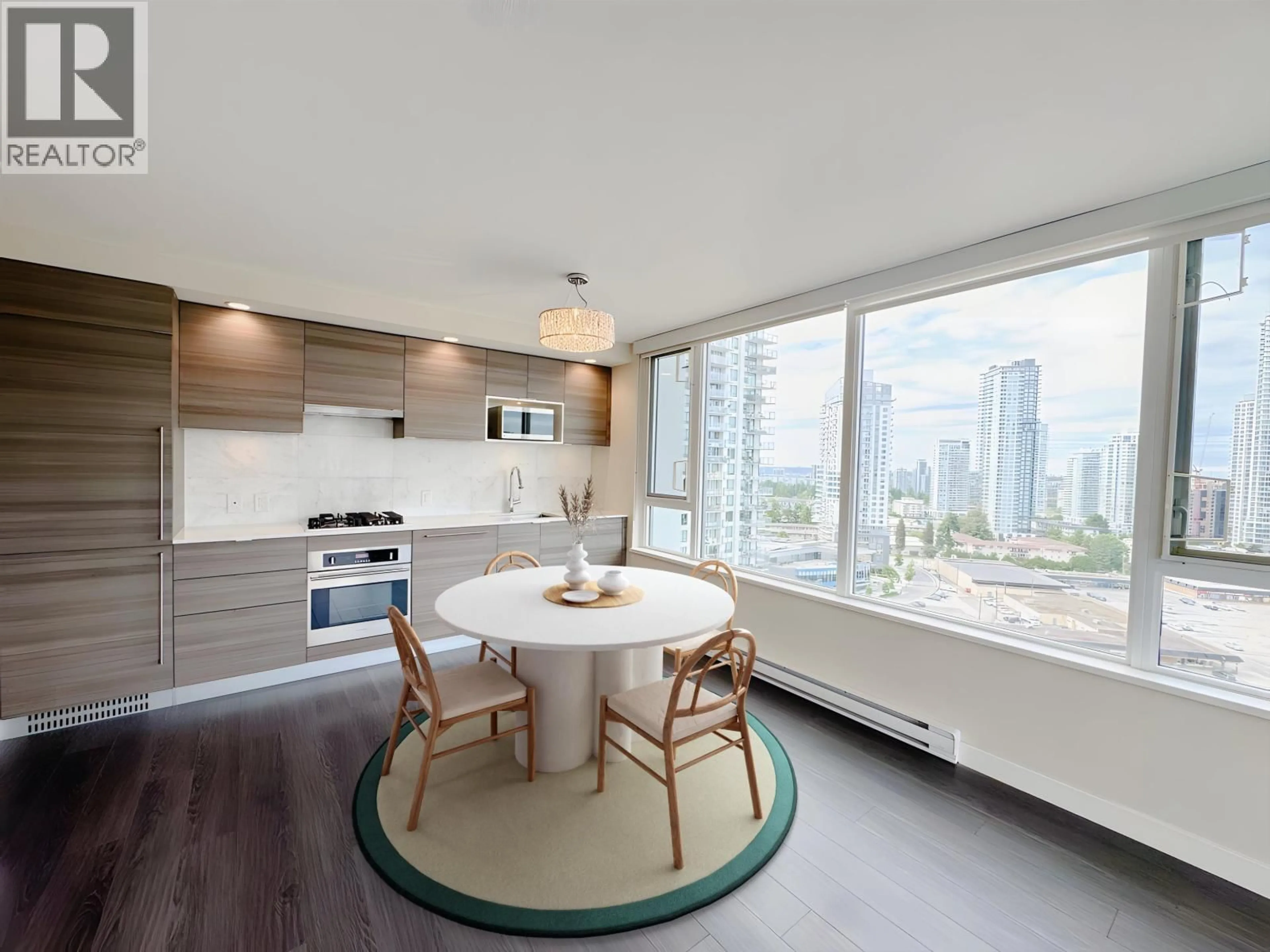 Open concept kitchen, wood/laminate floor for 1908 - 602 COMO LAKE AVENUE, Coquitlam British Columbia V3J0G2