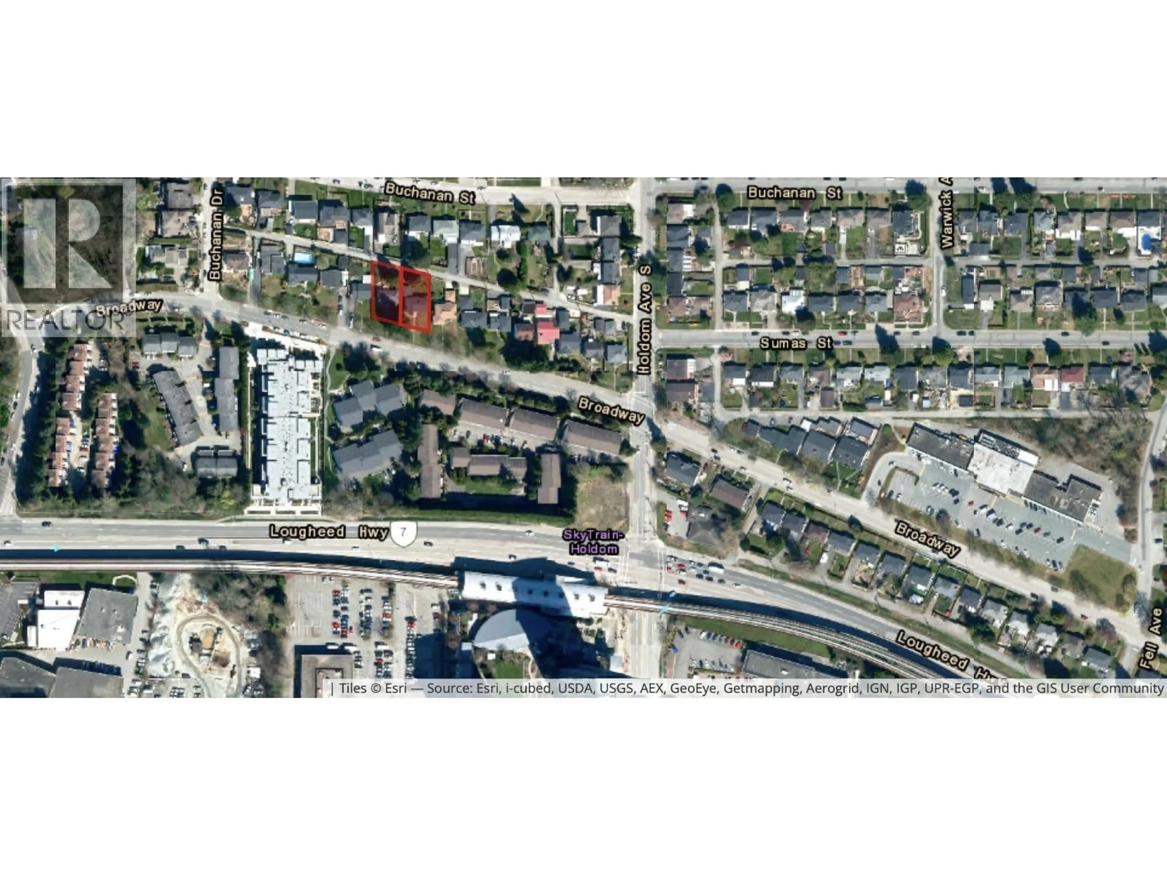 Picture of a map for 5521 BROADWAY STREET, Burnaby British Columbia V5B2X8