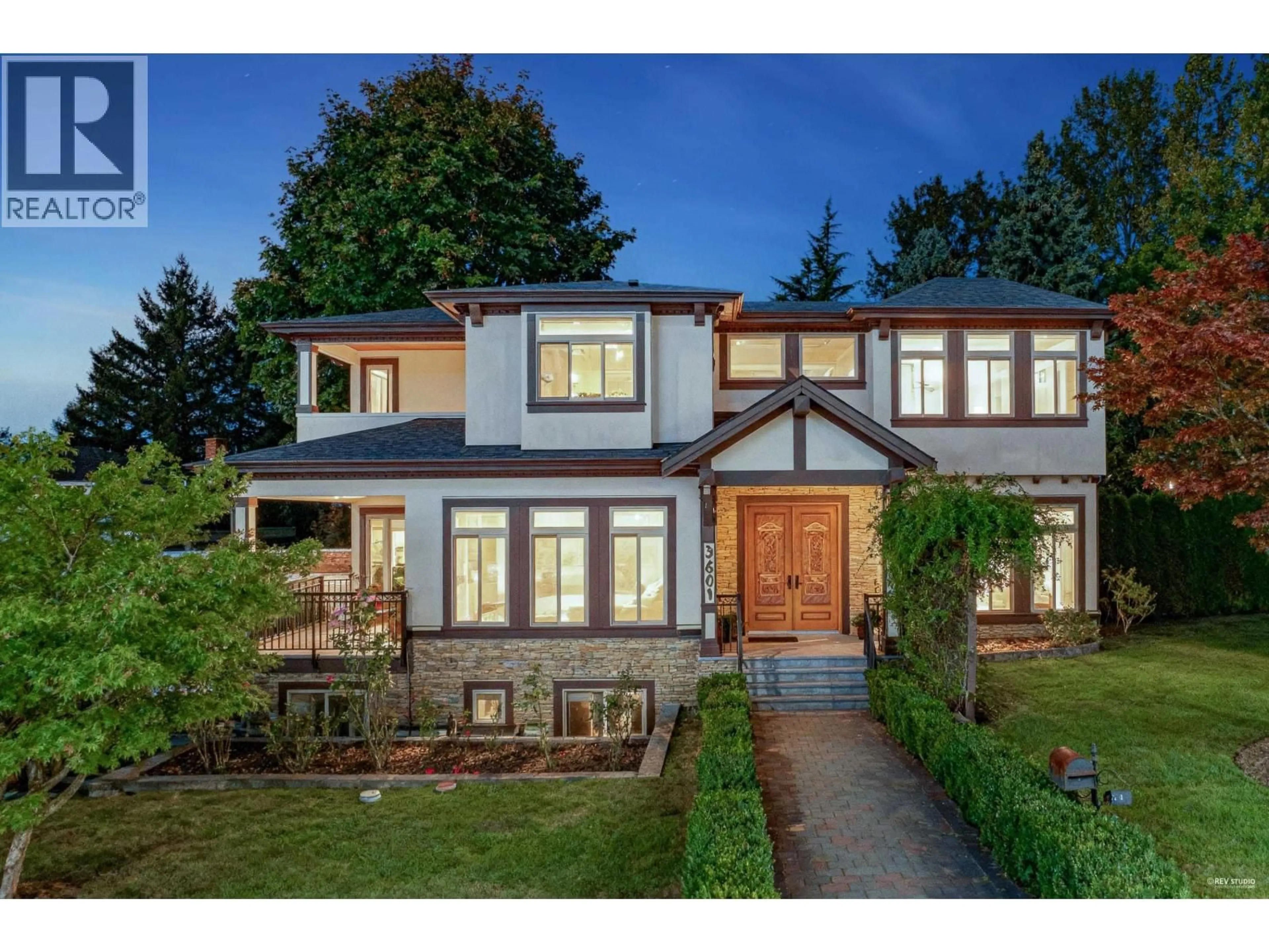 Home with brick exterior material, street for 3601 LYNNDALE CRESCENT, Burnaby British Columbia V5A3S4