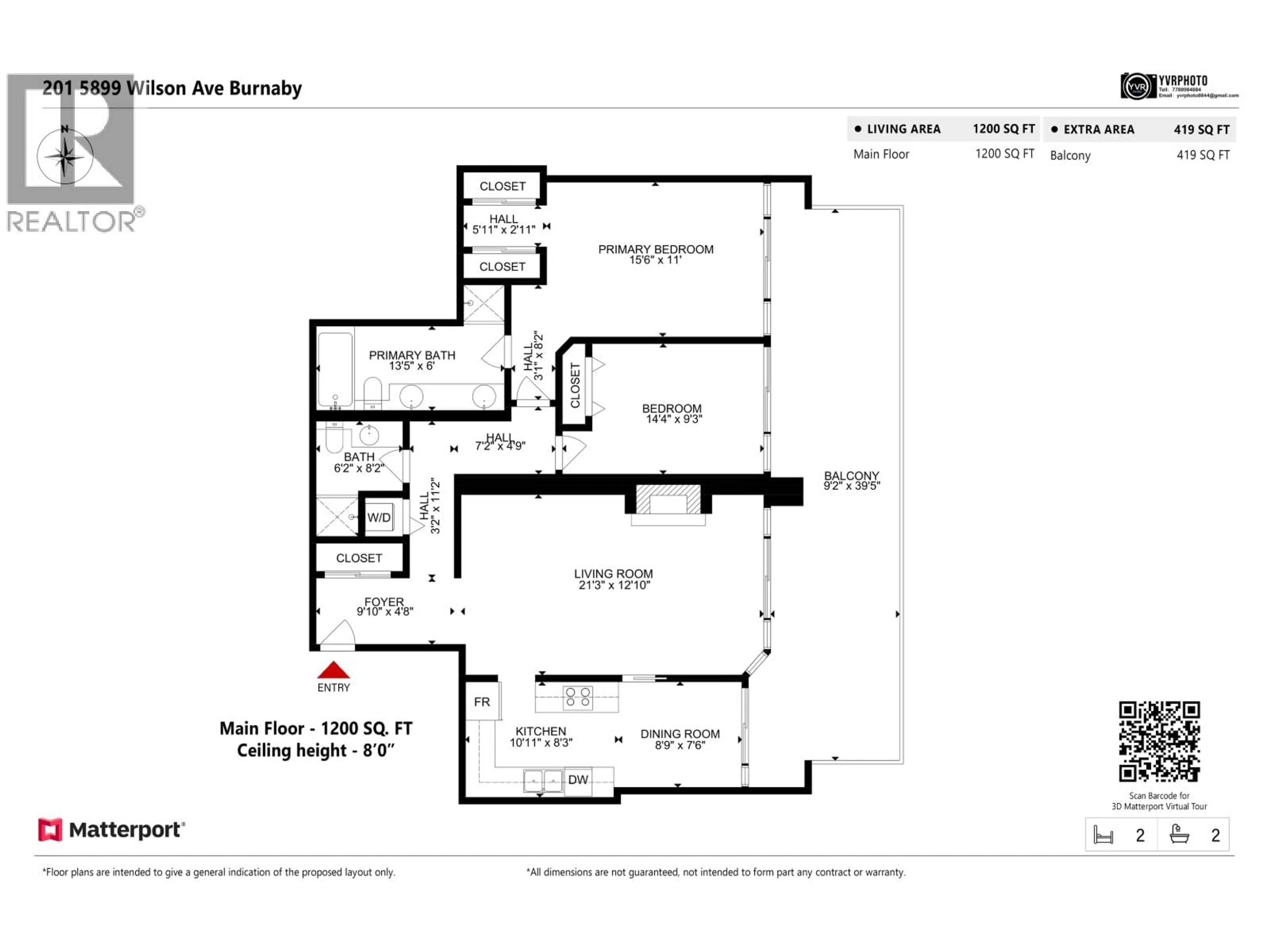Floor plan for 201 - 5899 WILSON AVENUE, Burnaby British Columbia V5H4R9