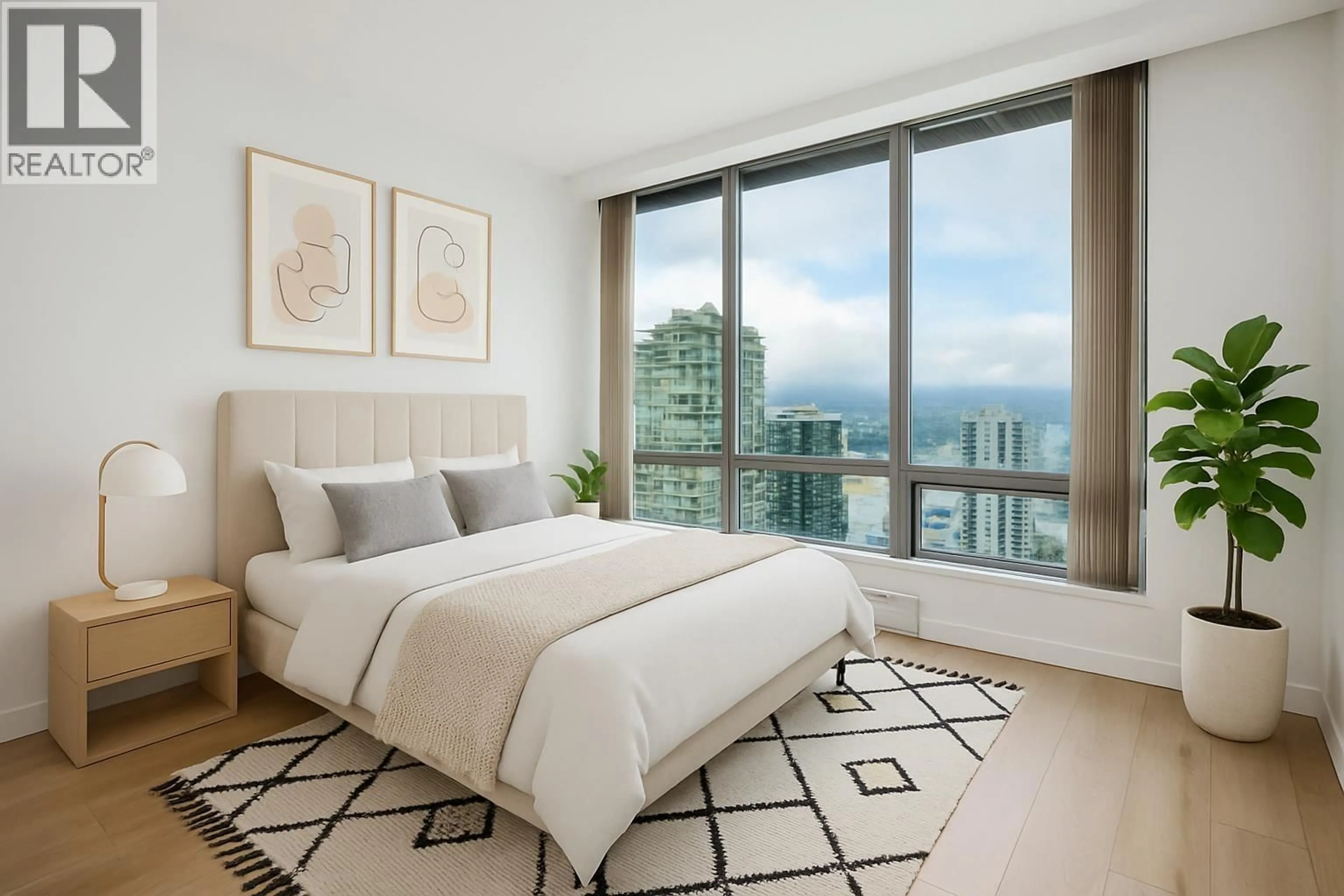 Bedroom with bed, unknown for 2503 - 1288 GEORGIA STREET, Vancouver British Columbia V6E4R3