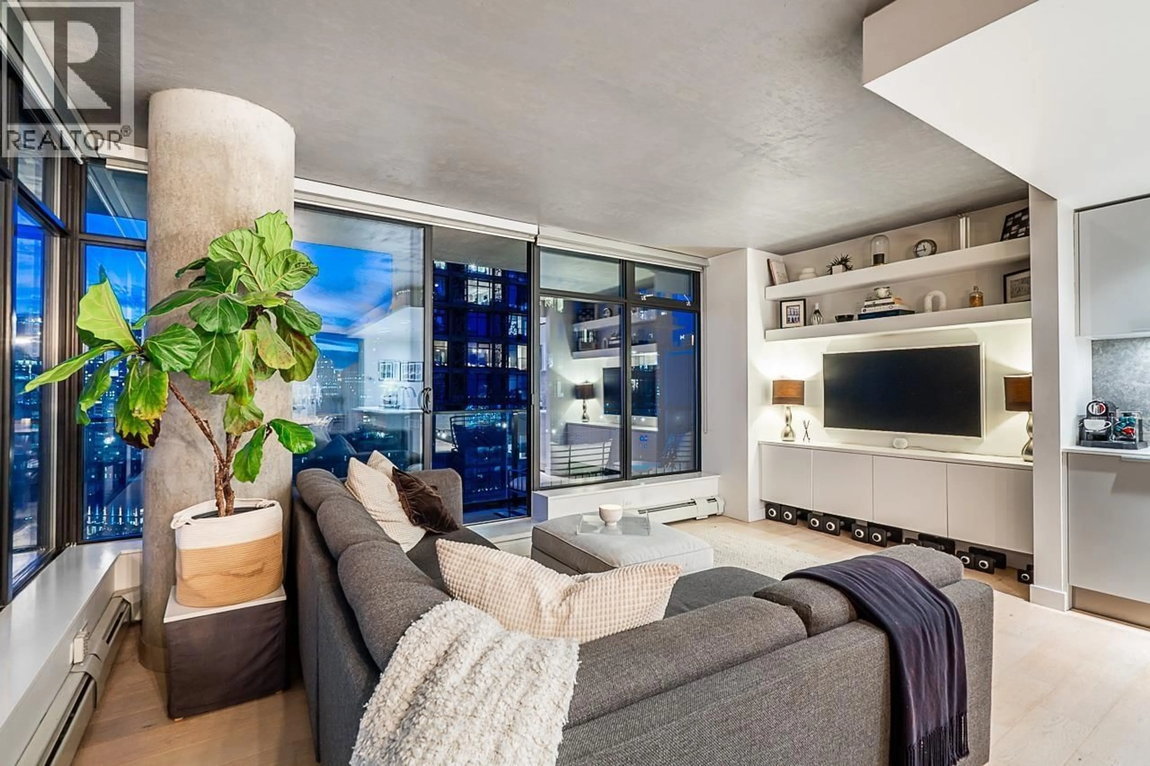 Living room with furniture, unknown for 2305 - 108 CORDOVA STREET, Vancouver British Columbia V6B0G5