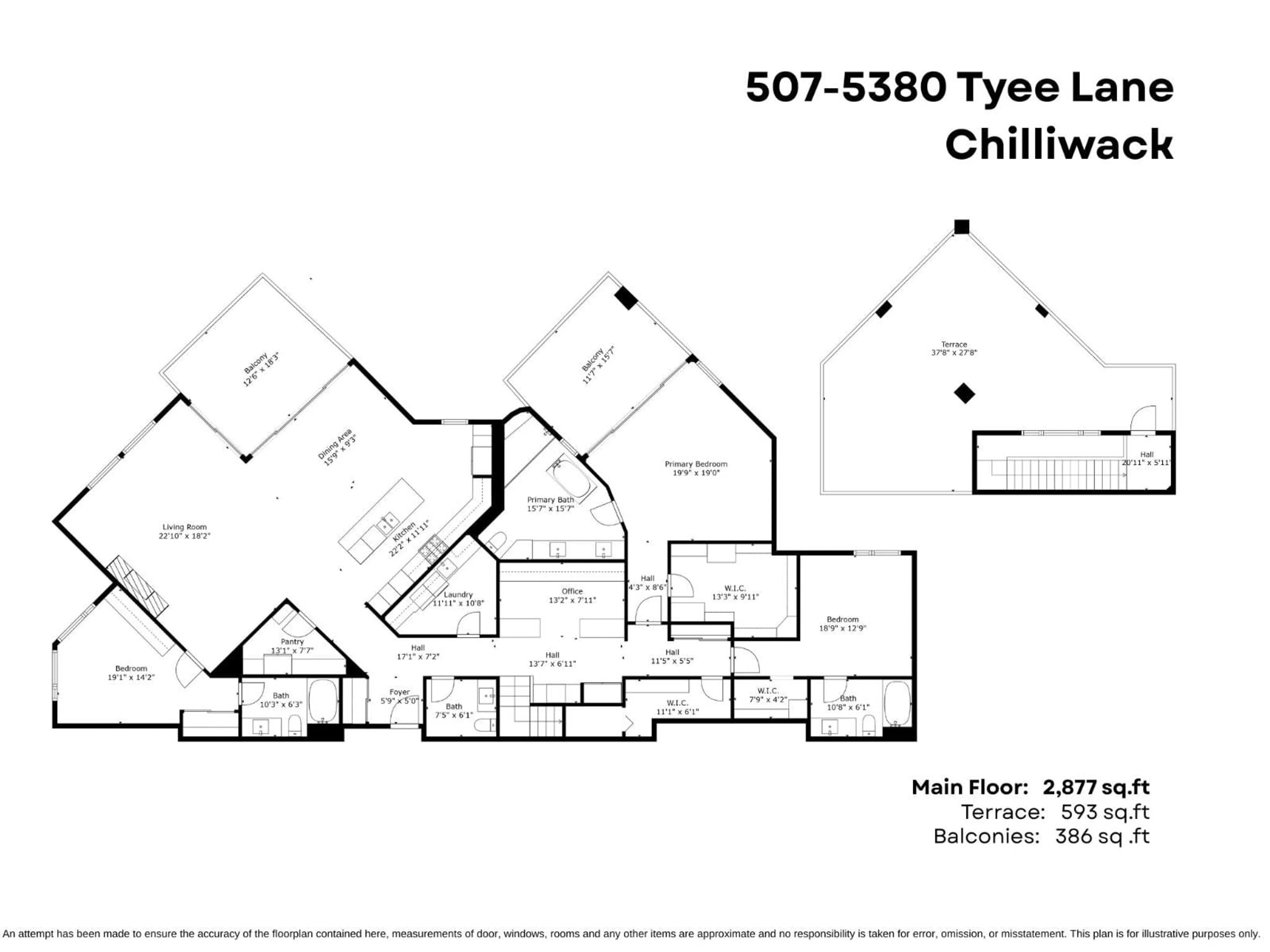 Floor plan for 507 - 5380 TYEE LANE, Chilliwack British Columbia V2R6B6