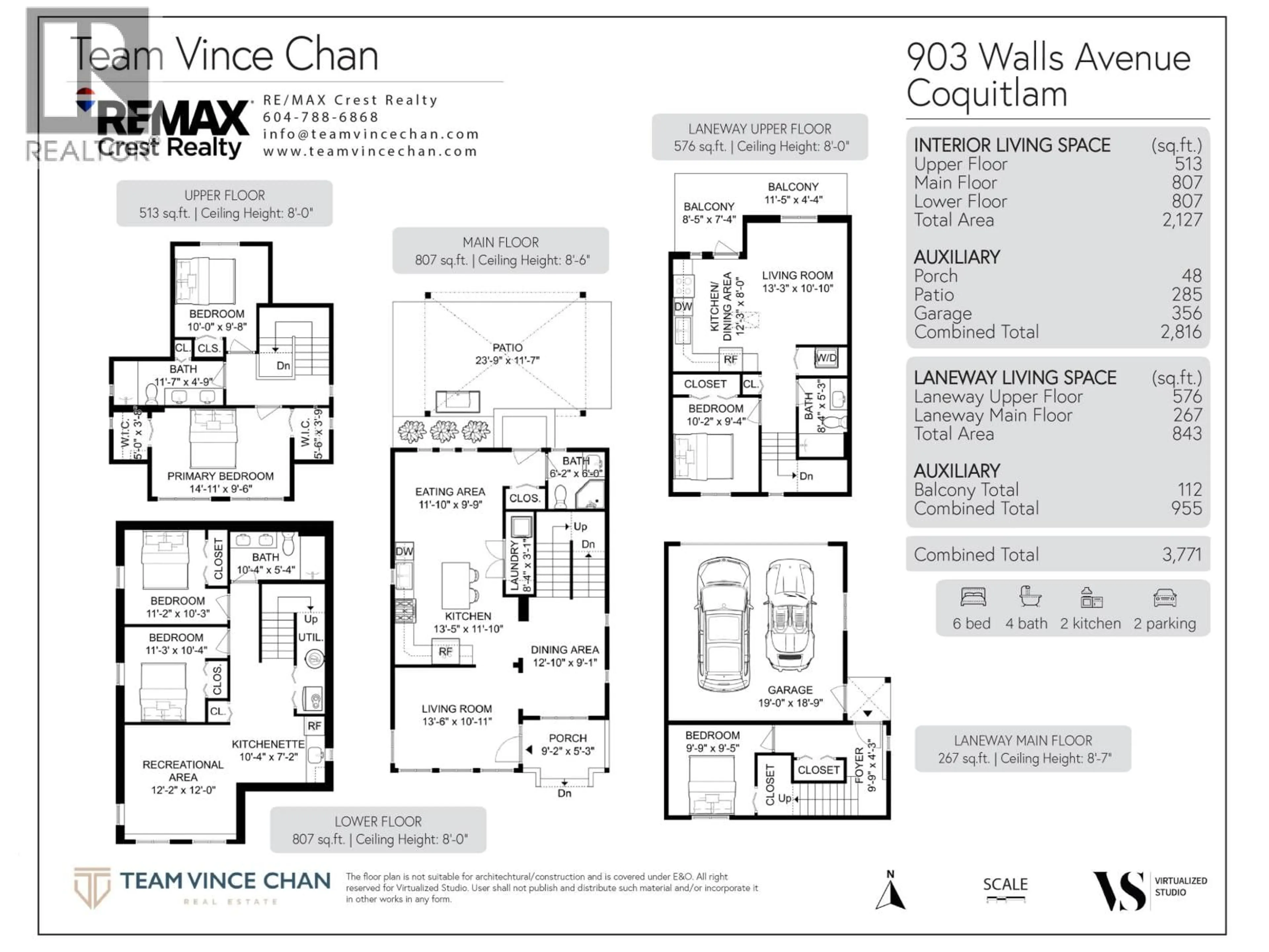 Floor plan for 903 WALLS AVENUE, Coquitlam British Columbia V3K2T2