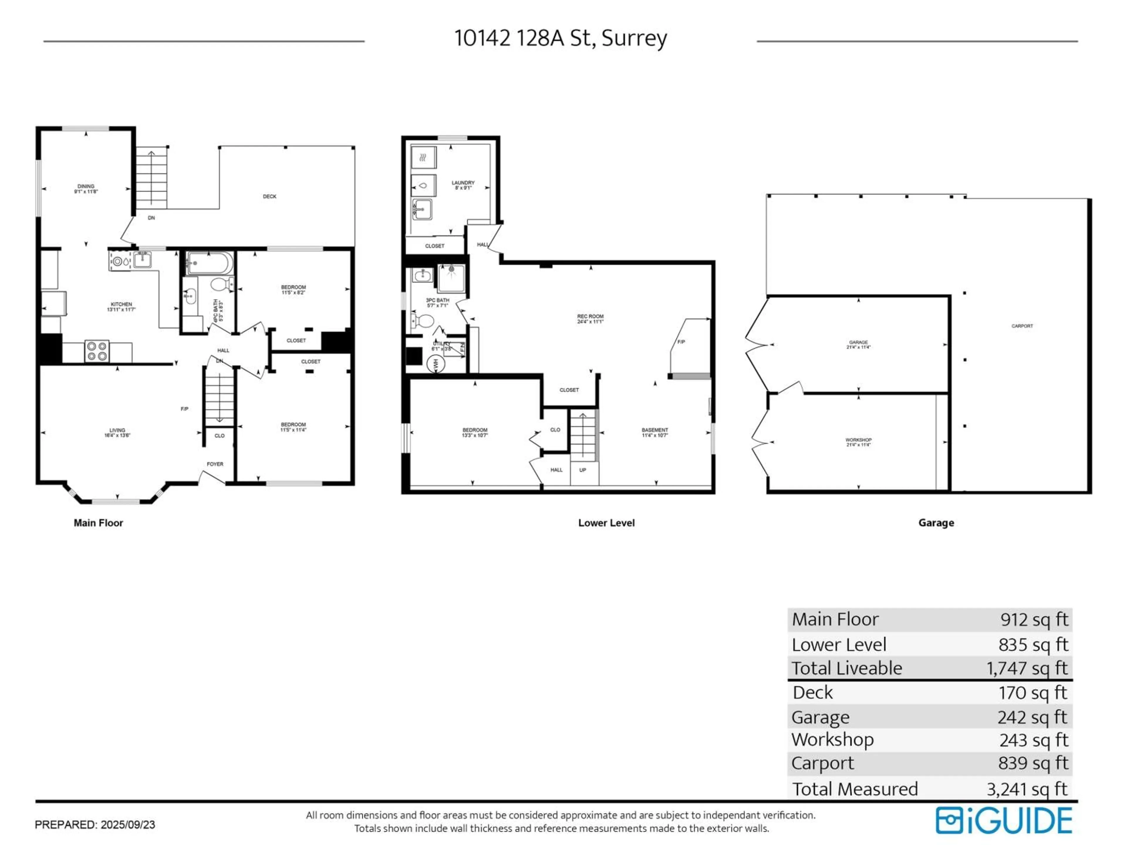Floor plan for 10142 128A, Surrey British Columbia V3T3E6