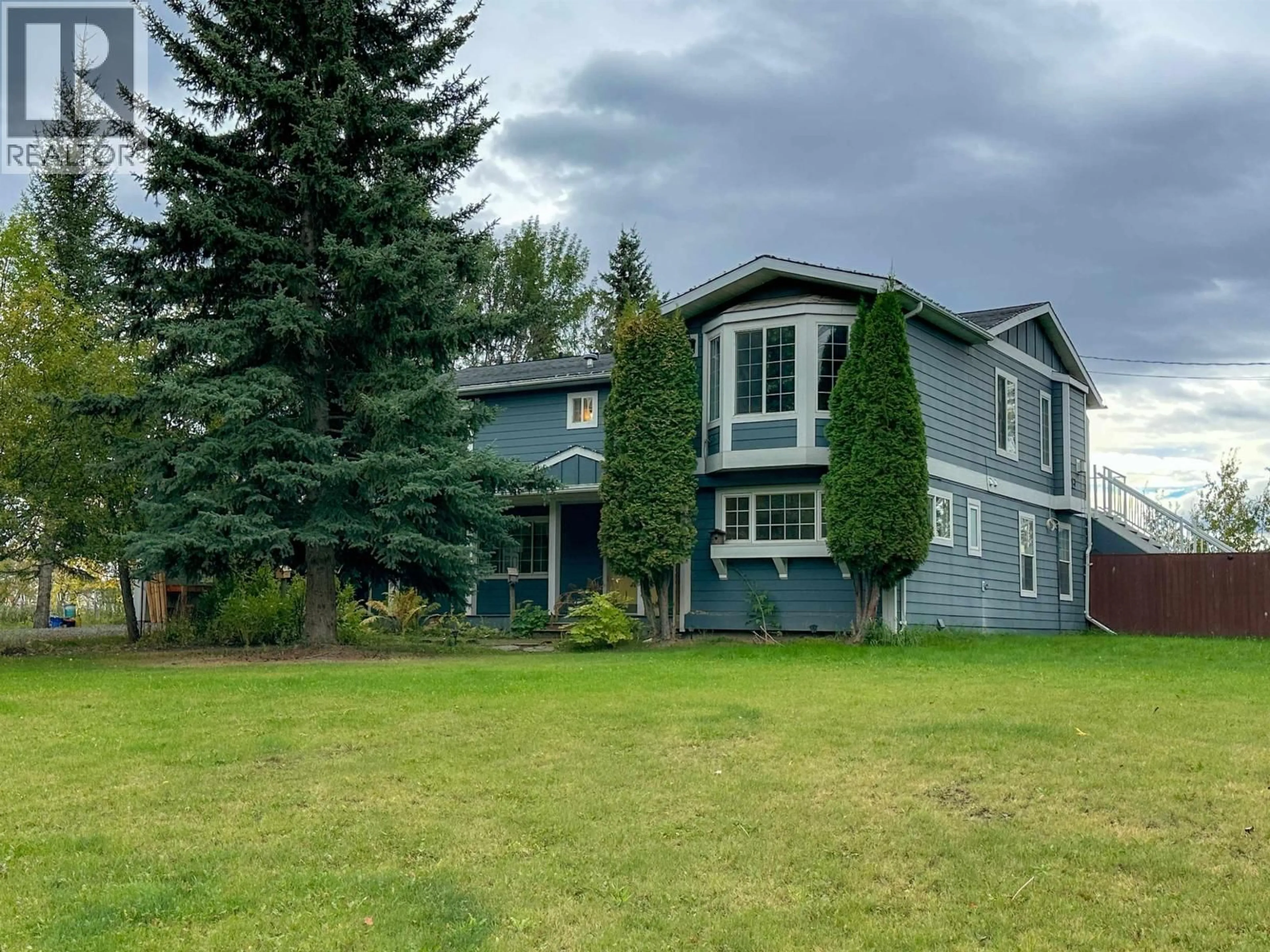 A pic from outside/outdoor area/front of a property/back of a property/a pic from drone, mountain view for 1130 FUNK ROAD, Vanderhoof British Columbia V0J3A2
