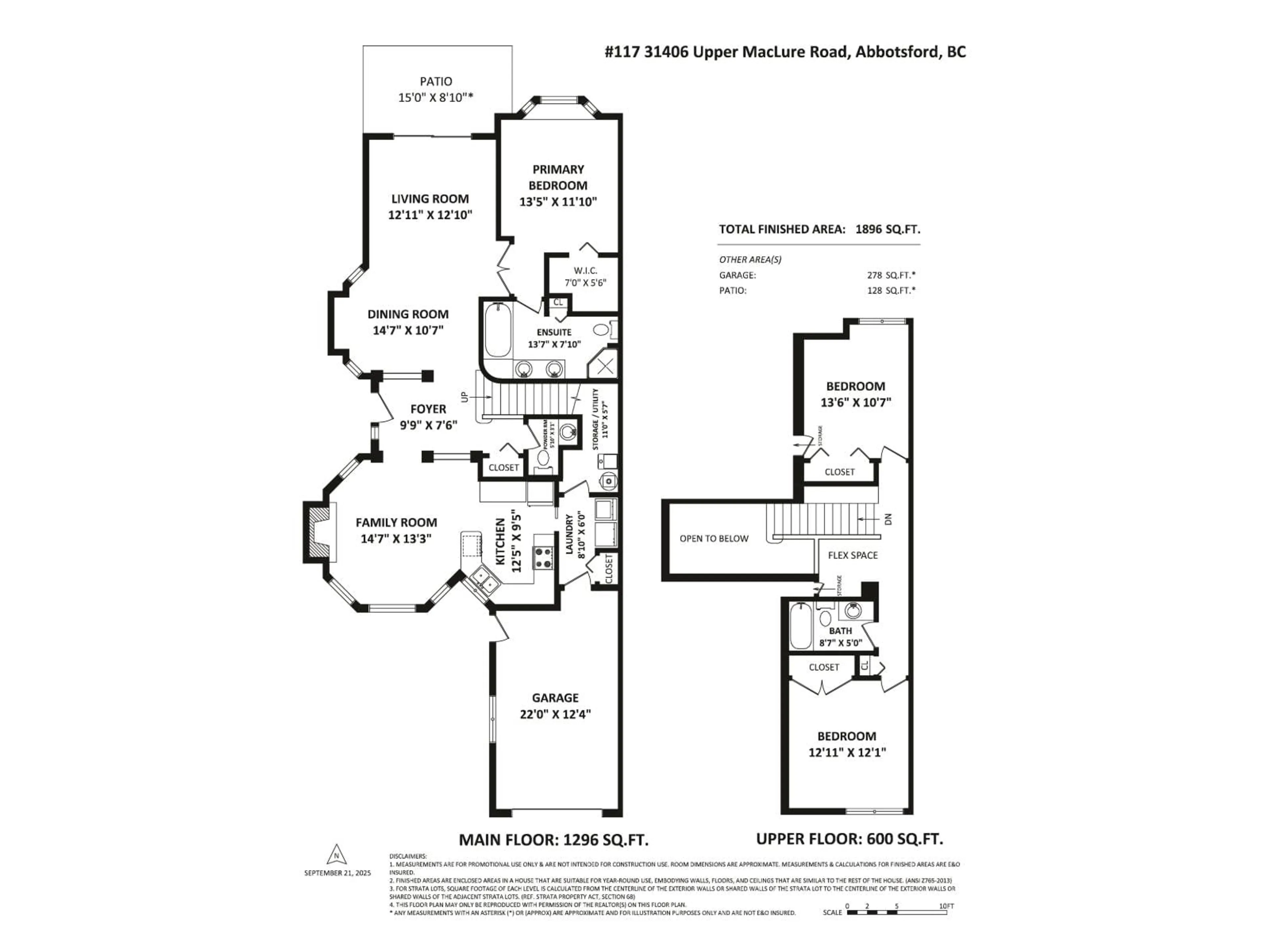 Floor plan for 117 - 31406 UPPER MACLURE, Abbotsford British Columbia V2T5L8
