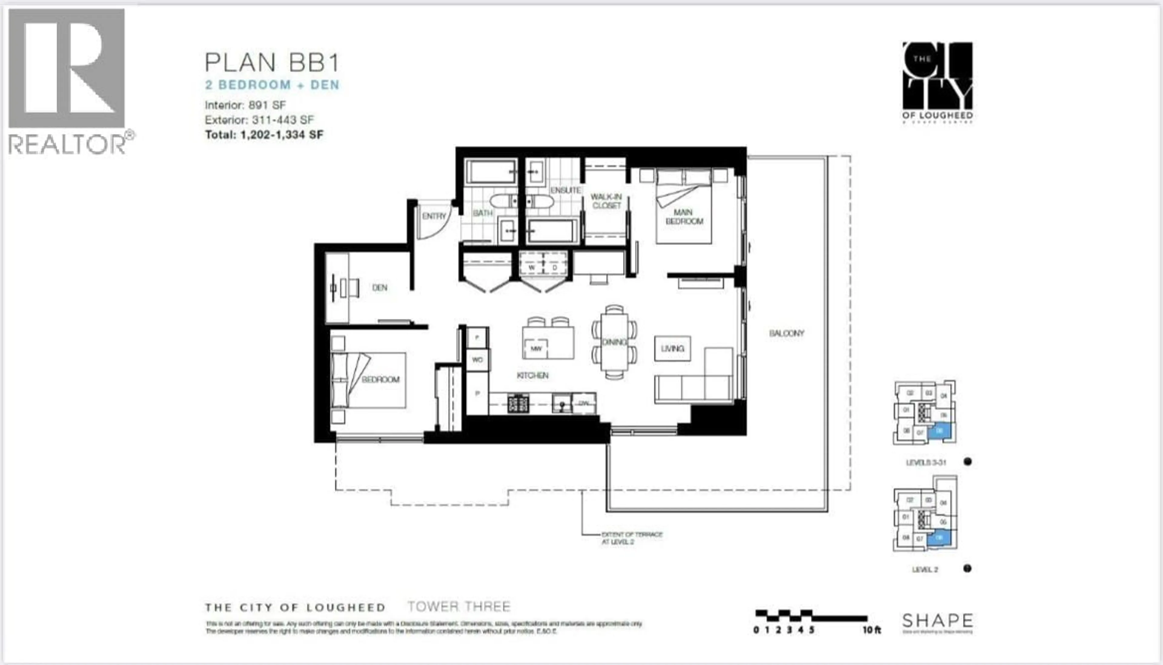 Floor plan for 2606 - 3888 EVERGREEN PLACE, Burnaby British Columbia V3J0M3