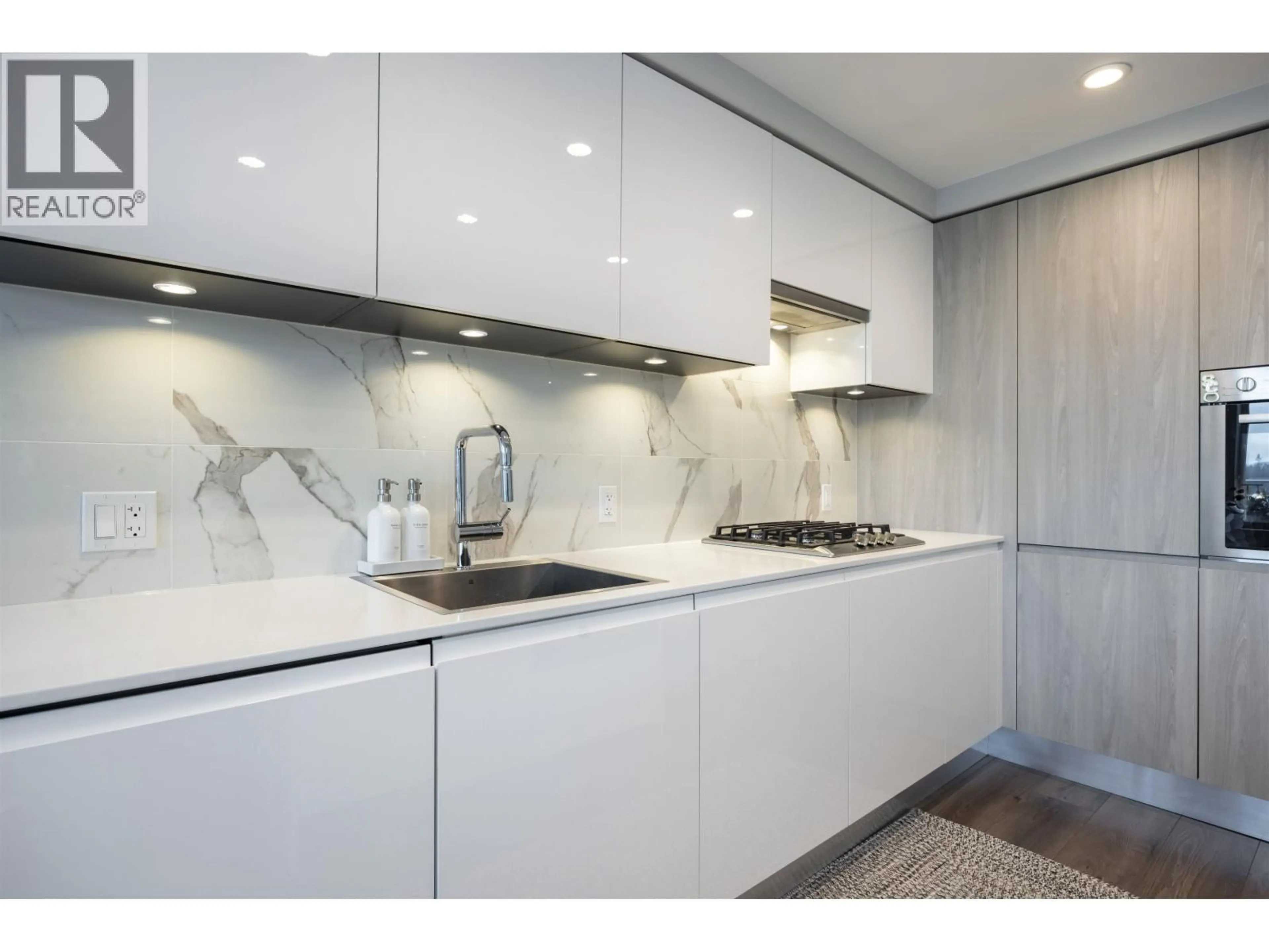 Contemporary kitchen, ceramic/tile floor for 2606 - 3888 EVERGREEN PLACE, Burnaby British Columbia V3J0M3