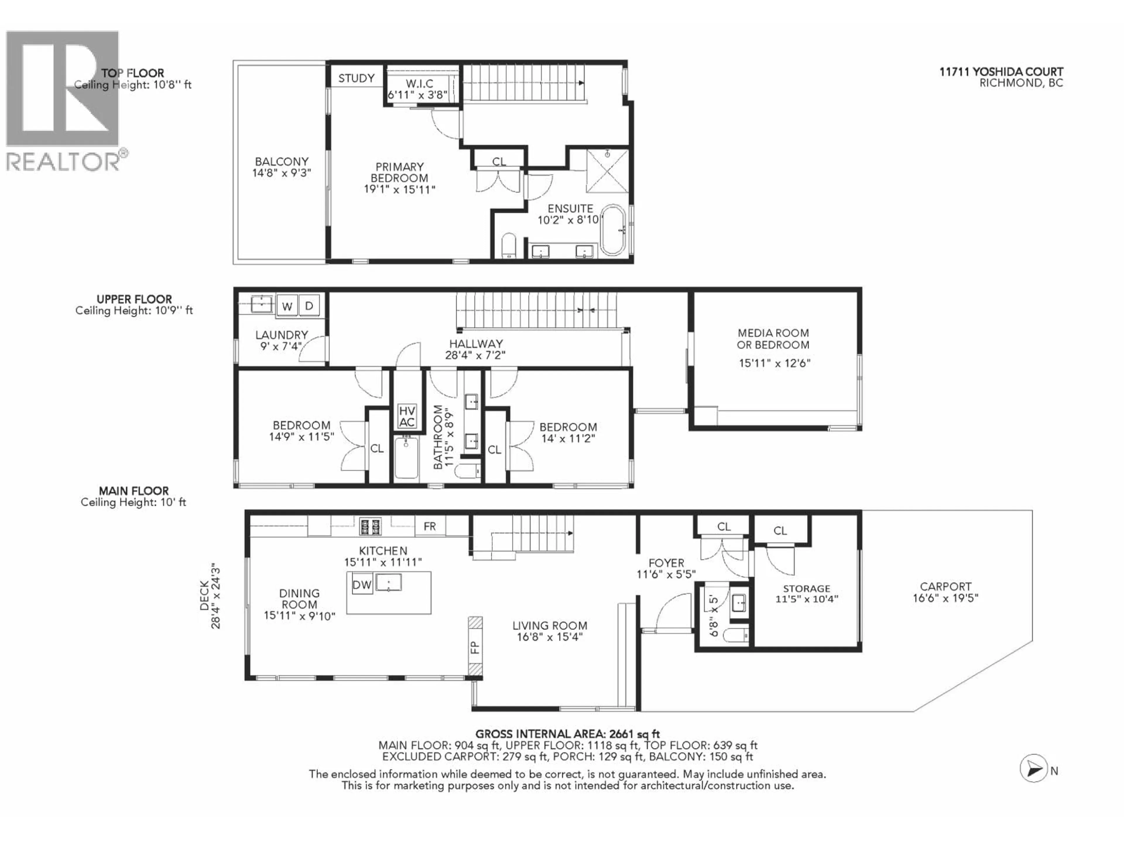 Floor plan for 11711 YOSHIDA COURT, Richmond British Columbia V7E5C5