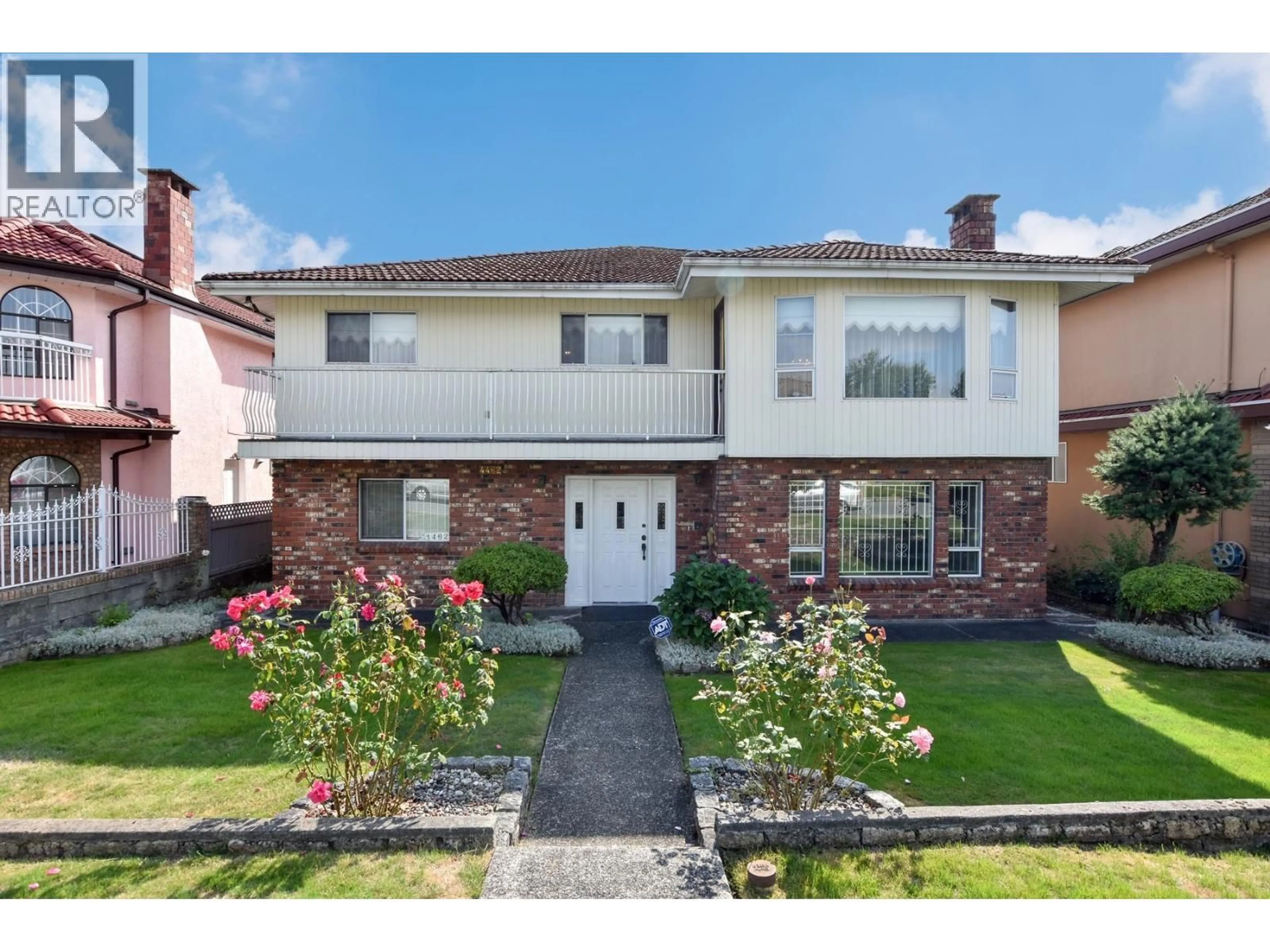Home with brick exterior material, street for 4462 NAPIER STREET, Burnaby British Columbia V5C3H1