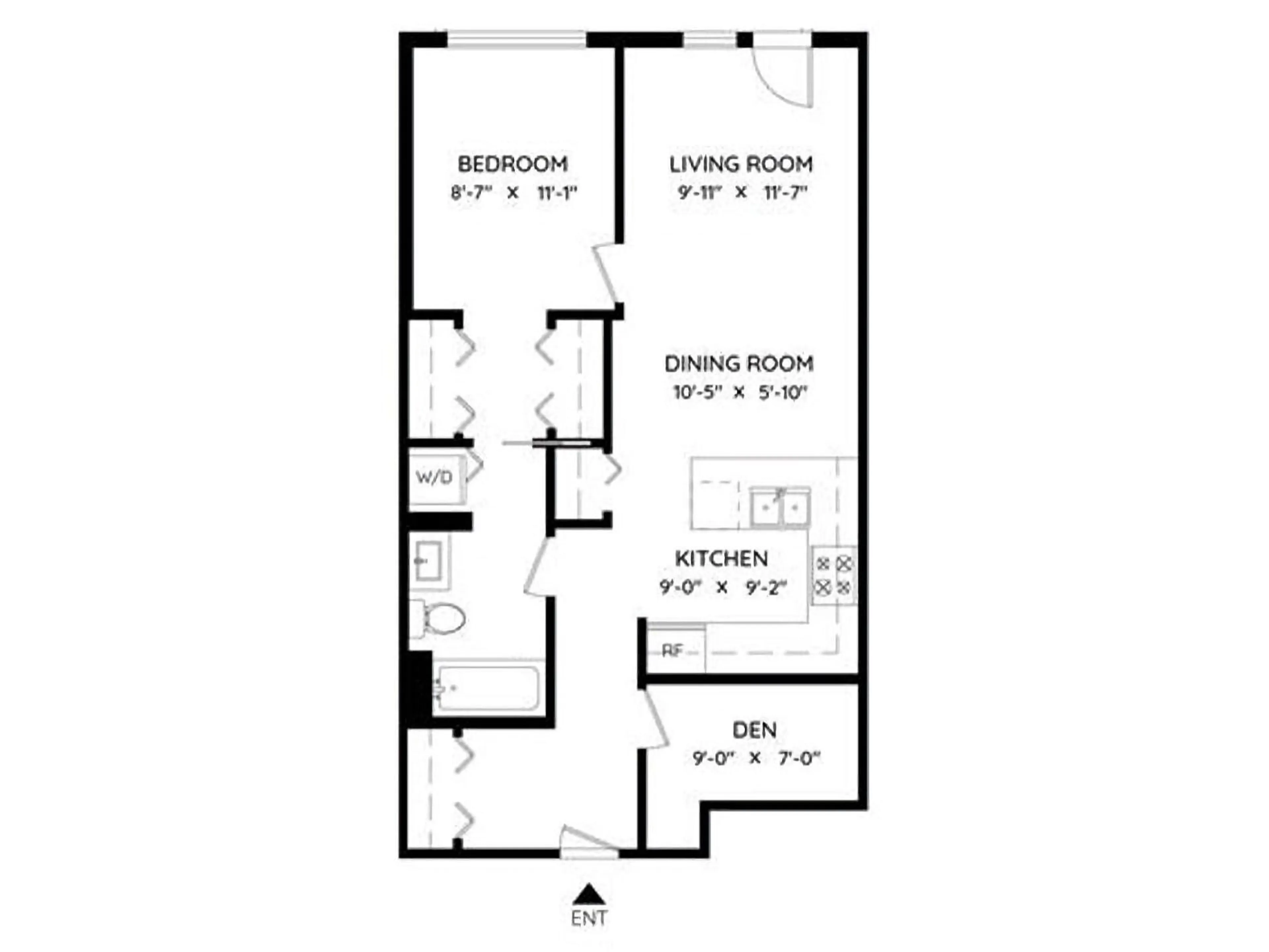 Floor plan for 414 - 20460 DOUGLAS, Langley British Columbia V3A0C6