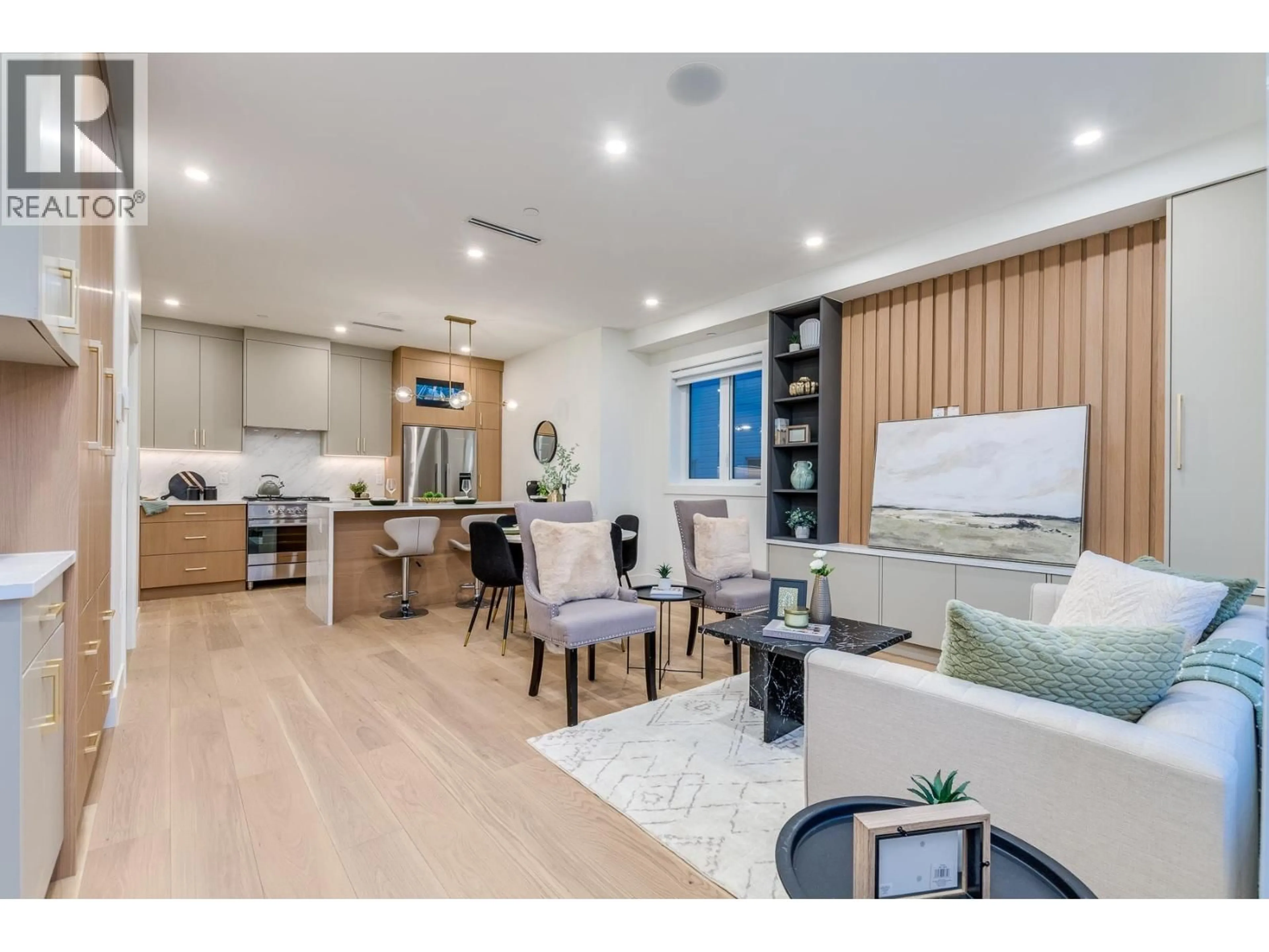 Open concept kitchen, wood/laminate floor for 2261 35TH AVENUE, Vancouver British Columbia V5P1C1