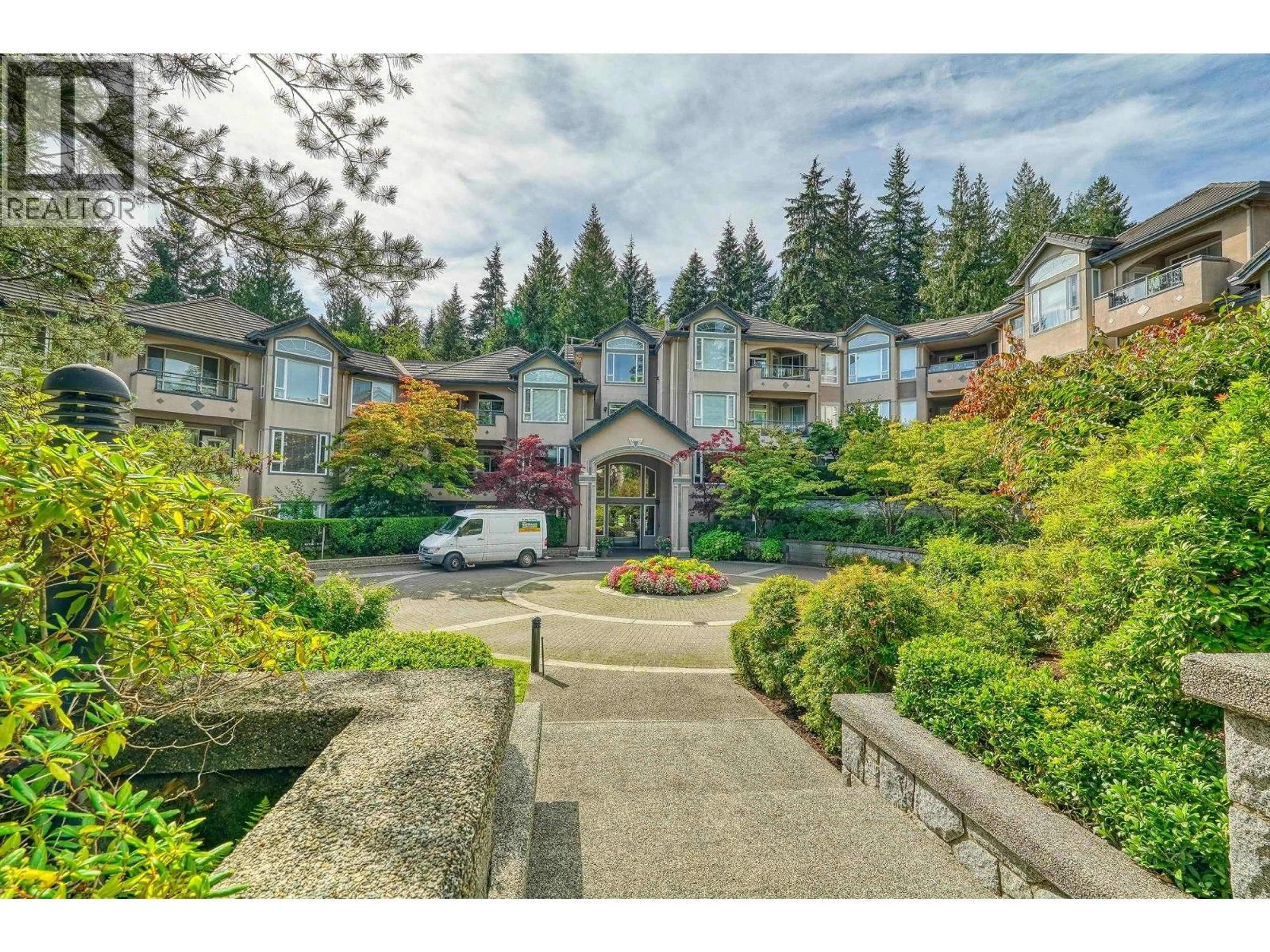 A pic from outside/outdoor area/front of a property/back of a property/a pic from drone, mountain view for 206 - 3280 PLATEAU BOULEVARD, Coquitlam British Columbia V3E3J5