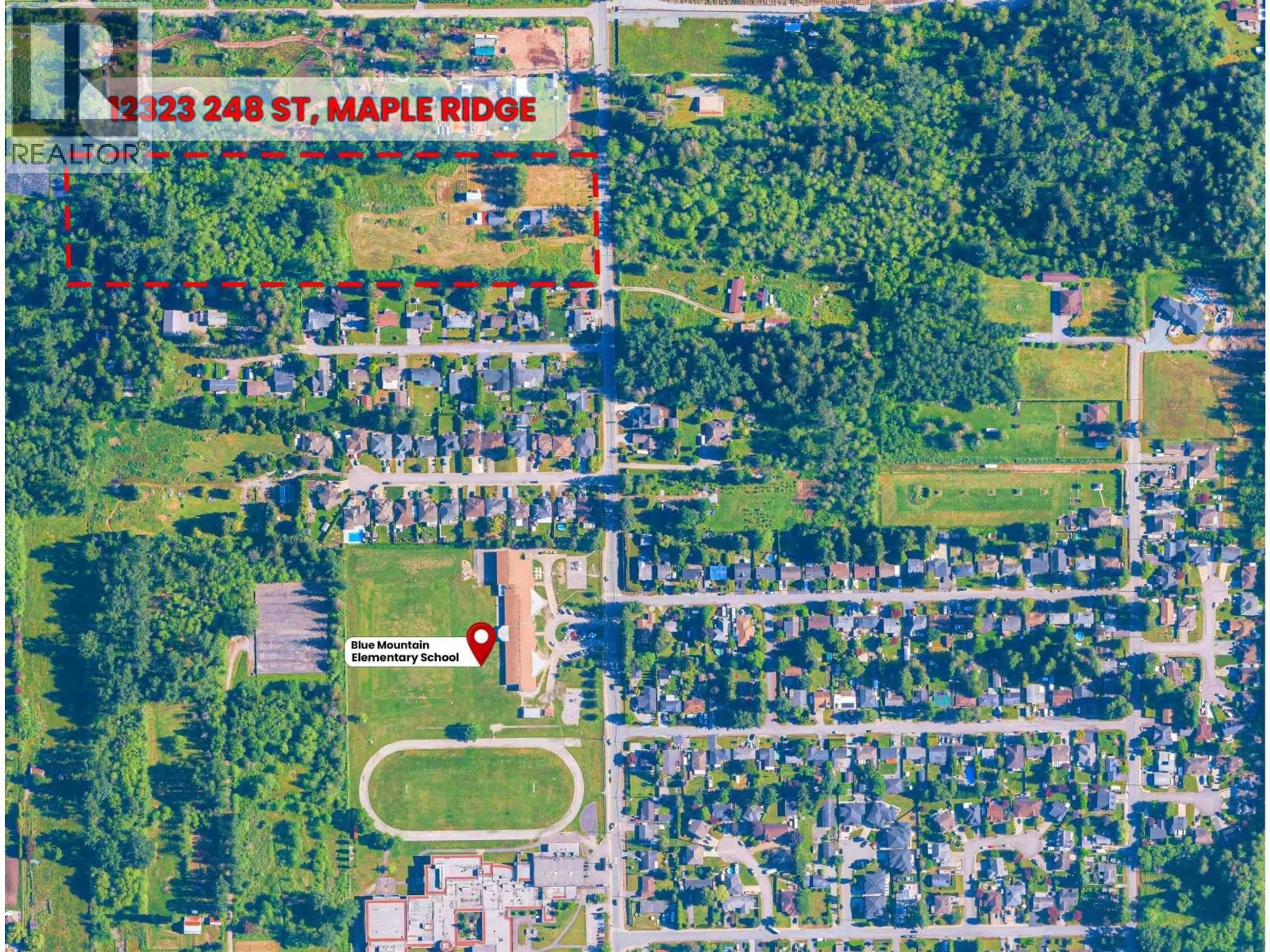 A pic from outside/outdoor area/front of a property/back of a property/a pic from drone, street for 12323 248 ST STREET, Maple Ridge British Columbia V4R1J9