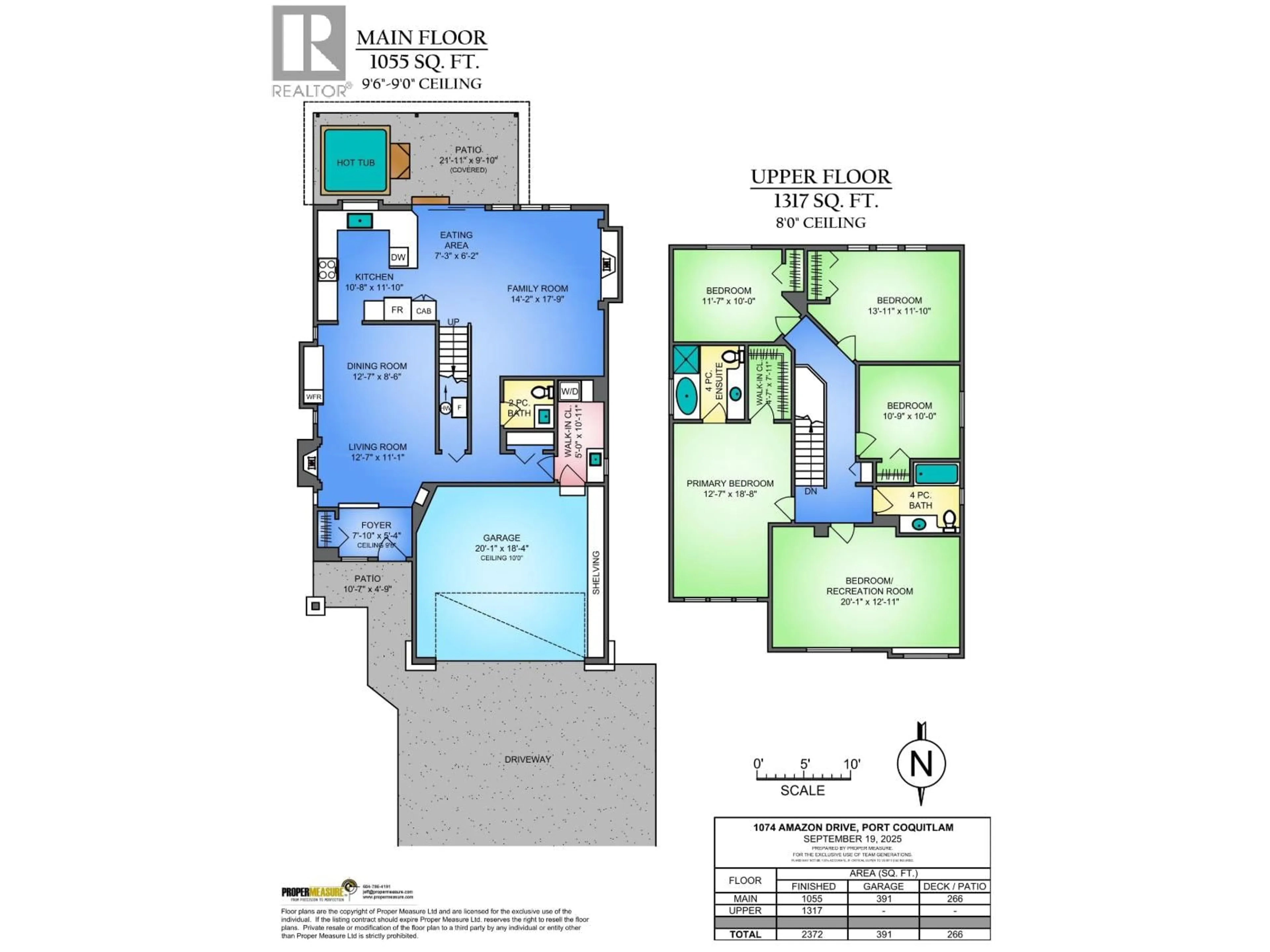 Floor plan for 1074 AMAZON DRIVE, Port Coquitlam British Columbia V3B8C1