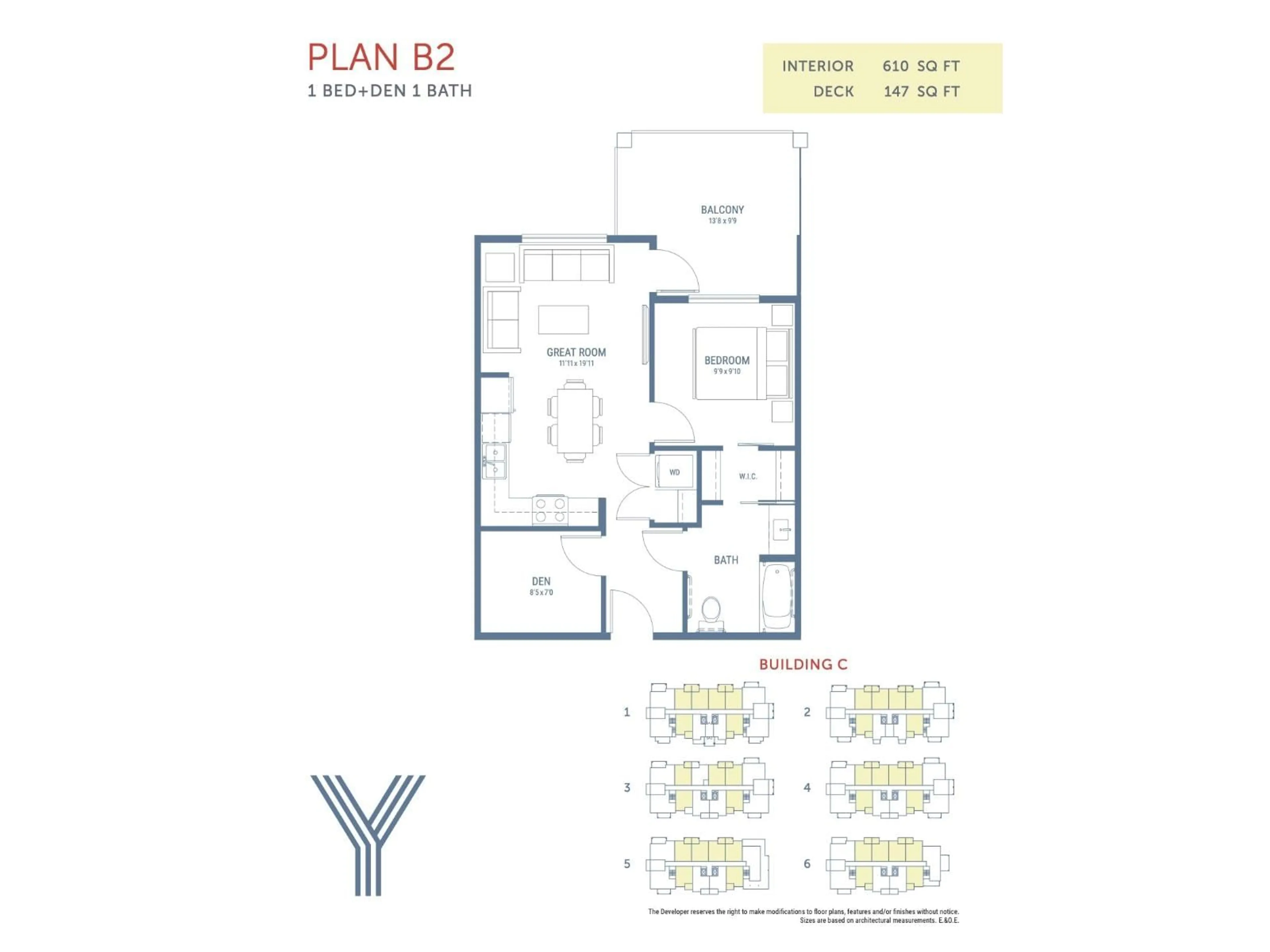 Floor plan for 611 - 45497 CAMPUS DRIVE, Chilliwack British Columbia V2R6L8