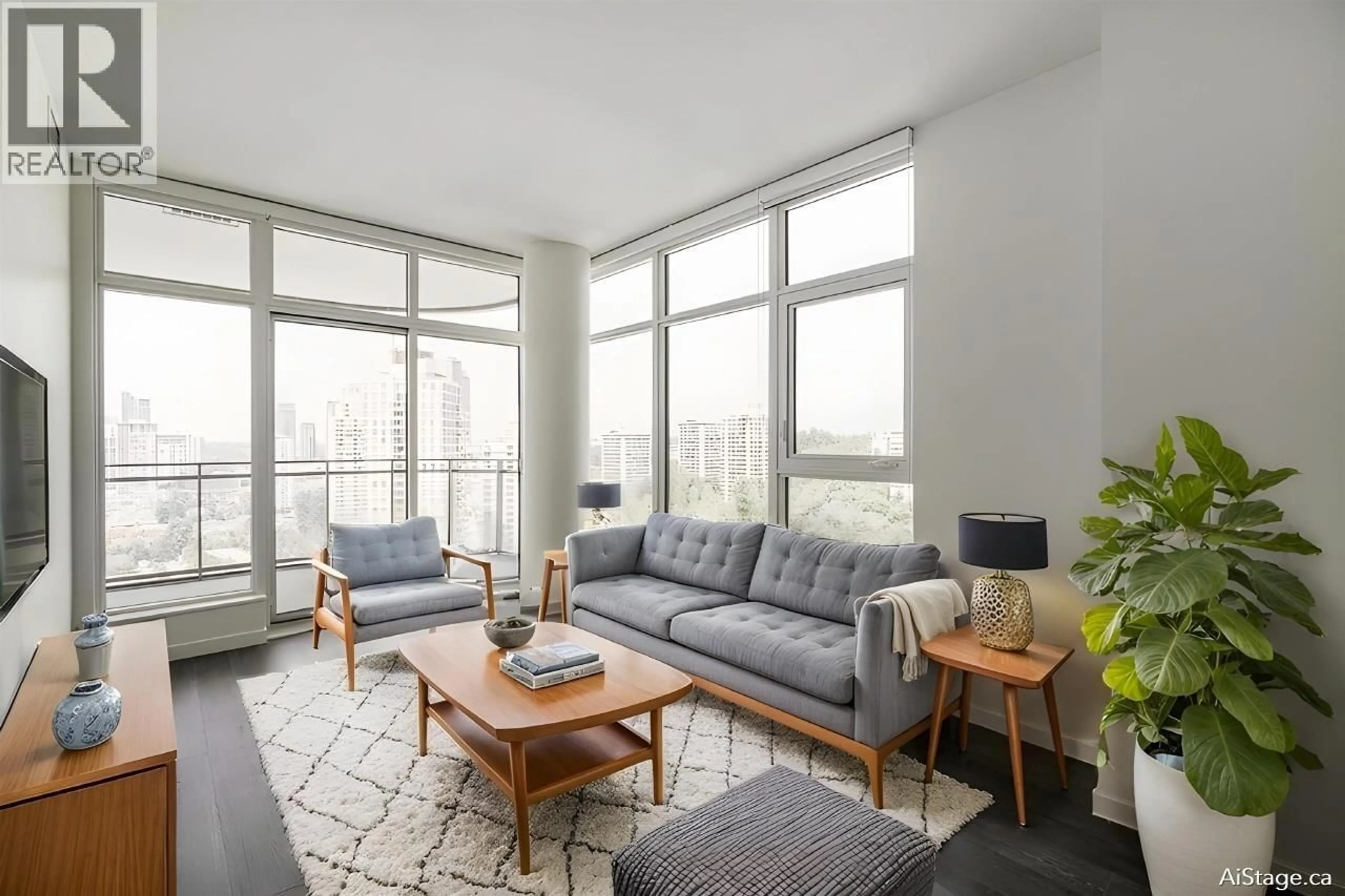 Living room with furniture, unknown for 2408 - 5333 GORING STREET, Burnaby British Columbia V5B0B6
