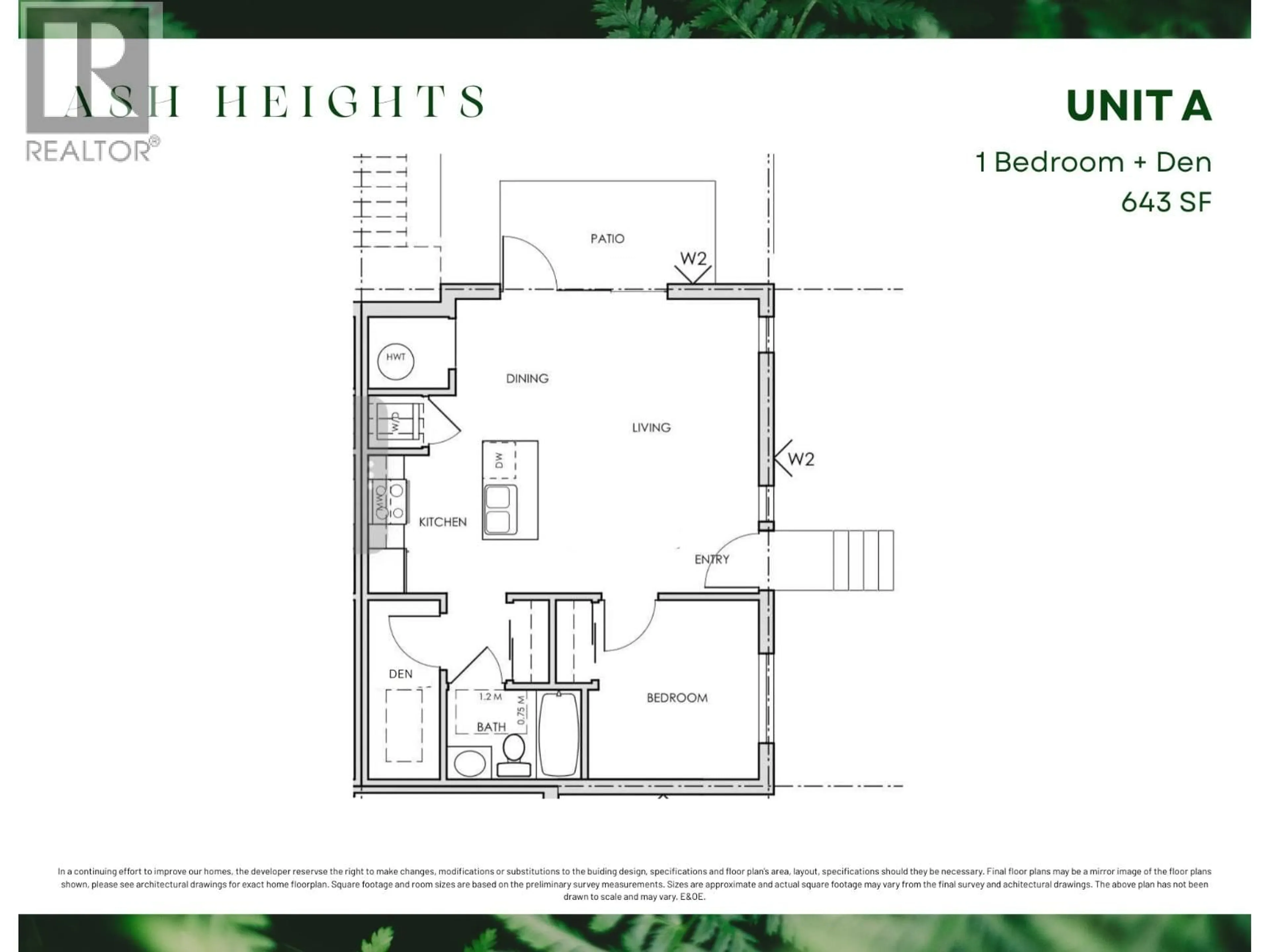 Floor plan for 102 - 4202 ASH STREET, Vancouver British Columbia V5Z4R5