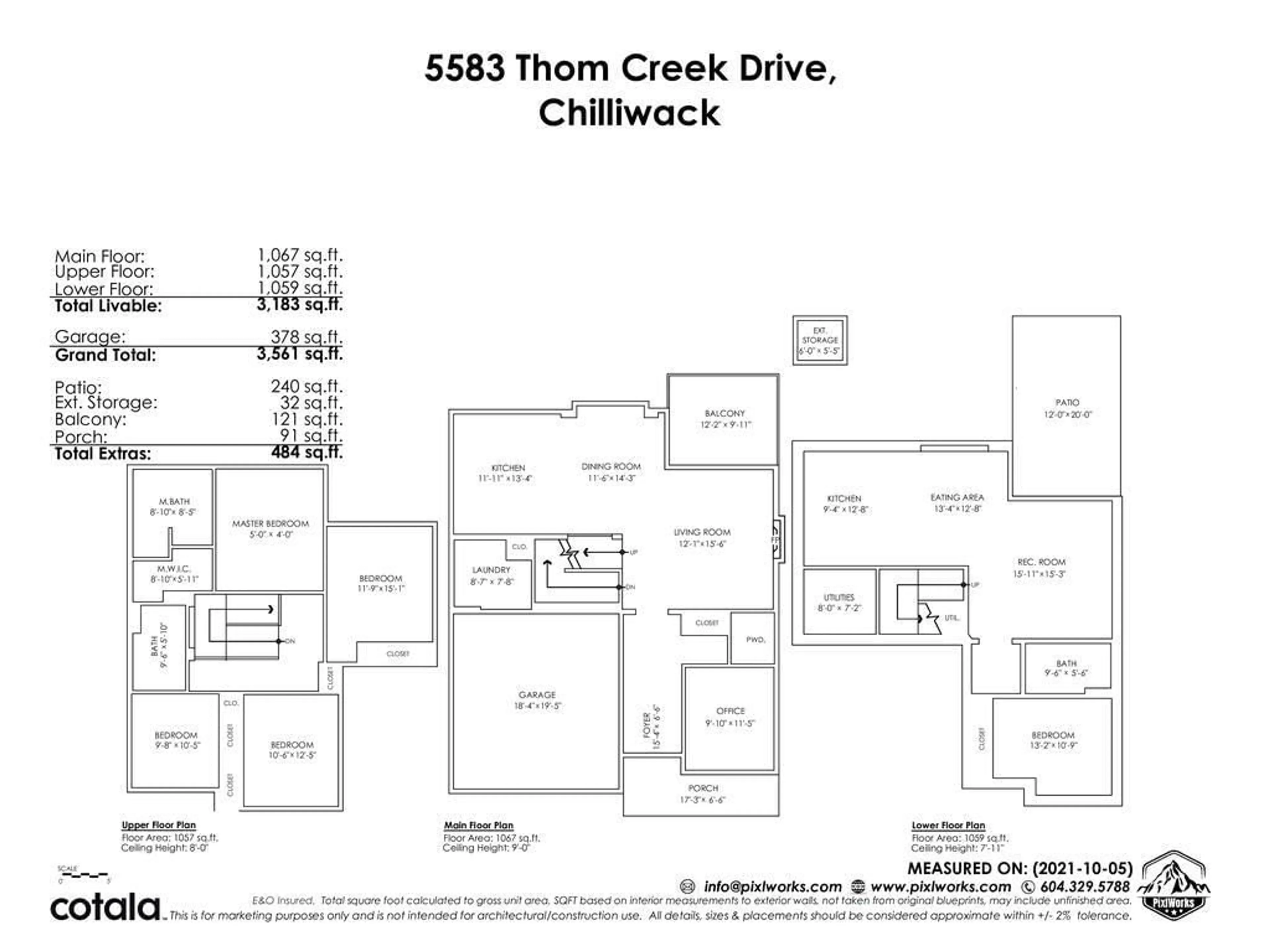 Floor plan for 5583 THOM CREEK DRIVE, Sardis British Columbia V2R5Z6