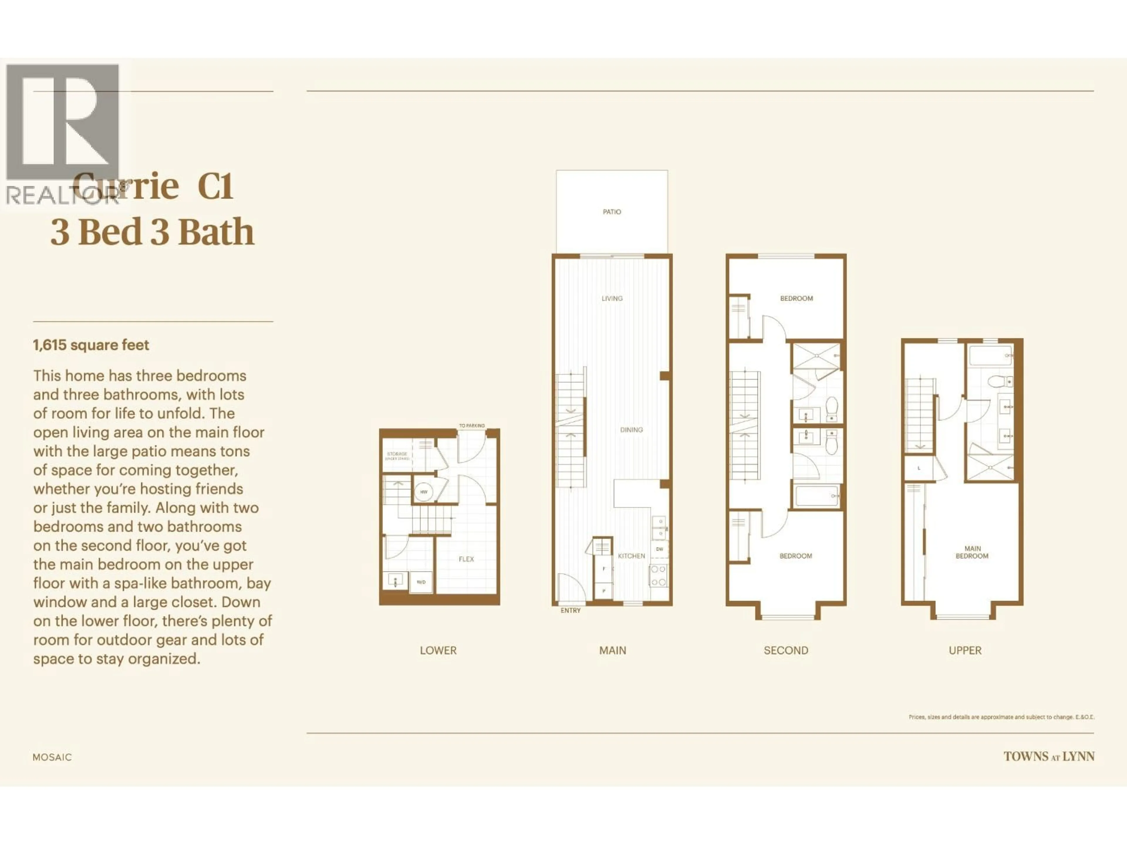 Floor plan for 105 - 2322 EMERY COURT, North Vancouver British Columbia V0V0V0