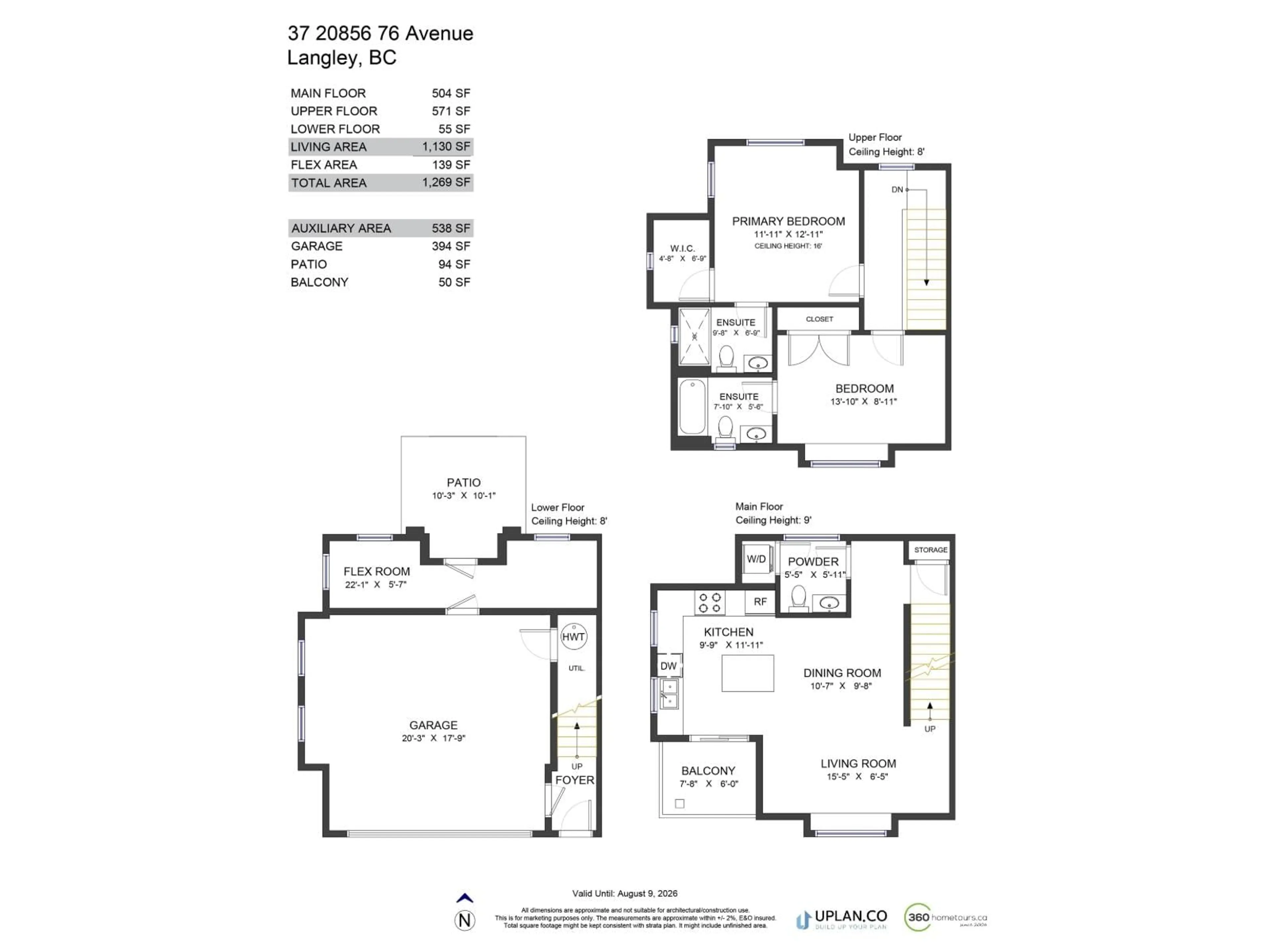 Floor plan for 37 - 20856 76, Langley British Columbia V2Y0S7