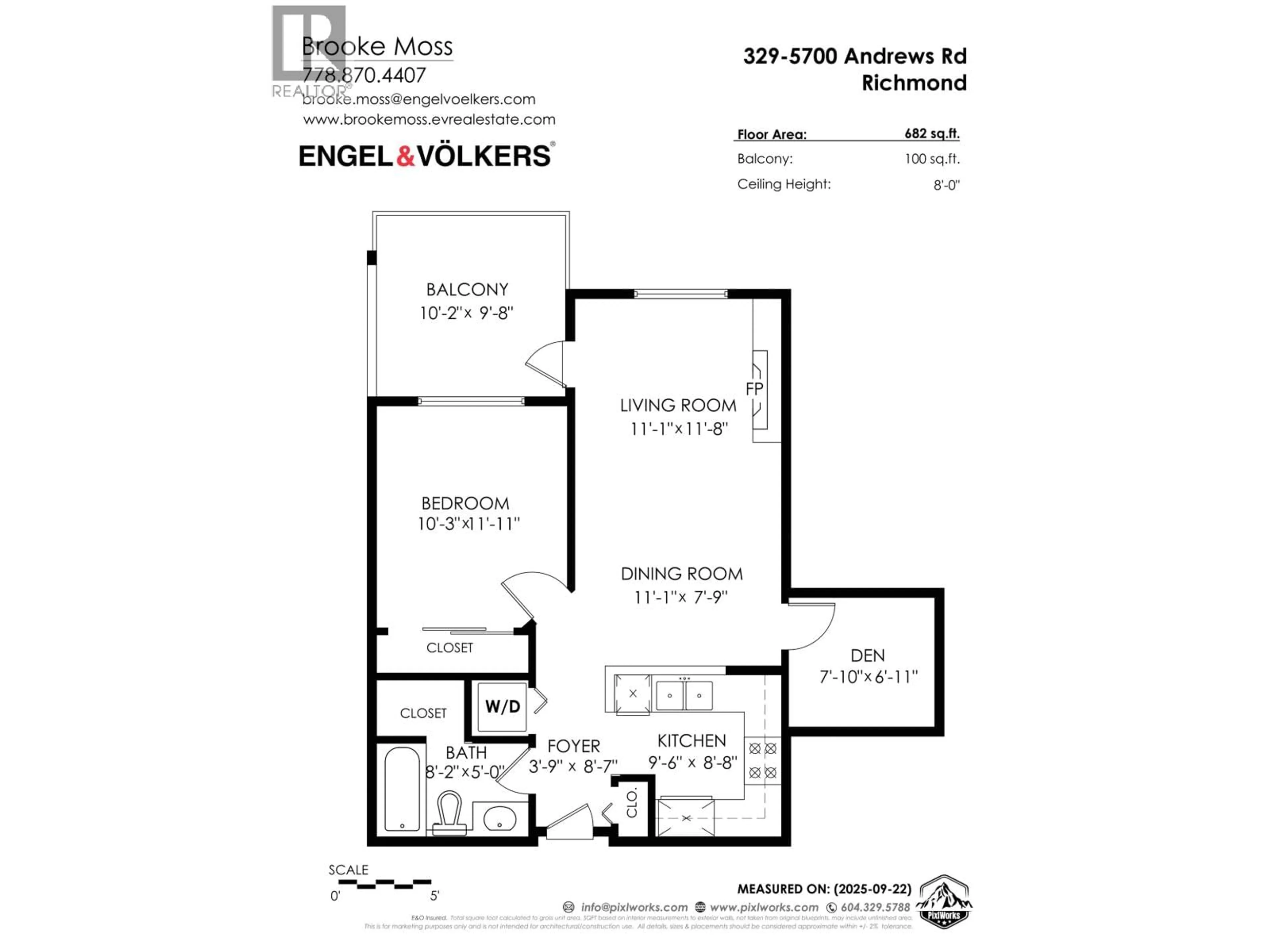 Floor plan for 329 - 5700 ANDREWS ROAD, Richmond British Columbia V7E6N7