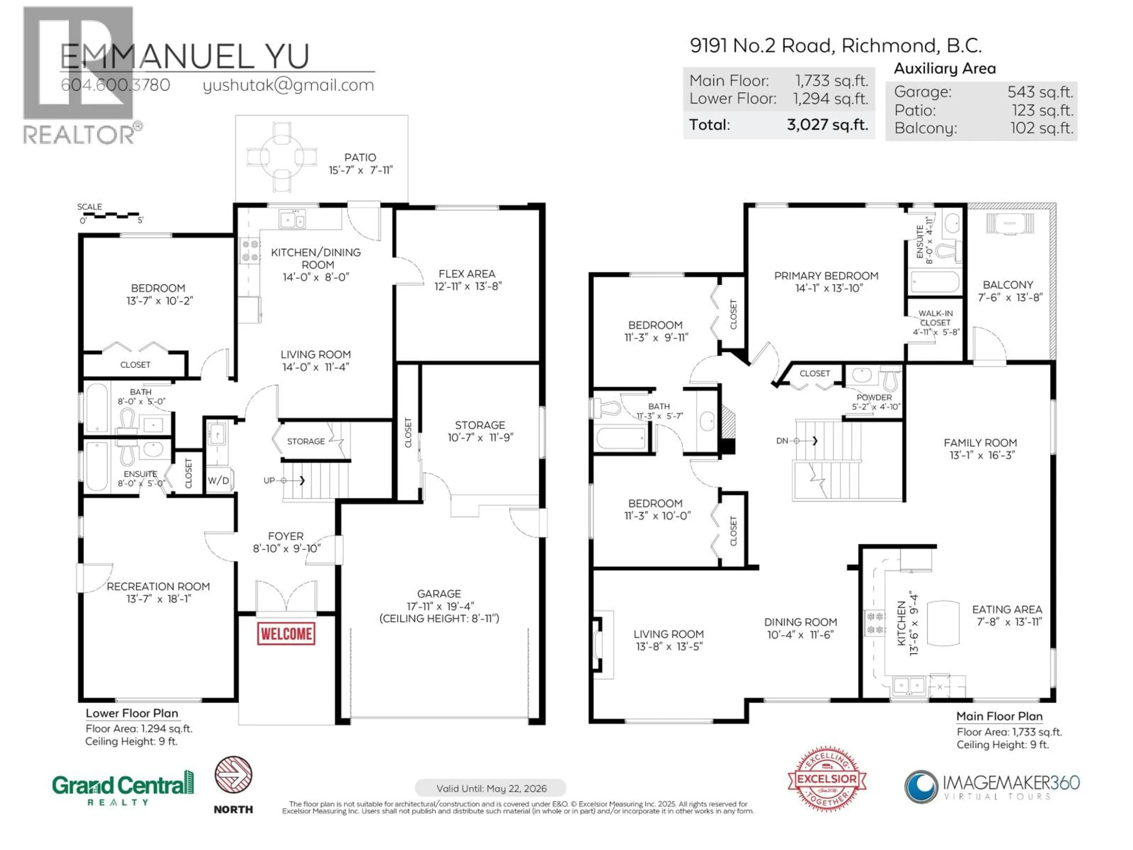 Floor plan for 9191 NO. 2 ROAD, Richmond British Columbia V7E2C9