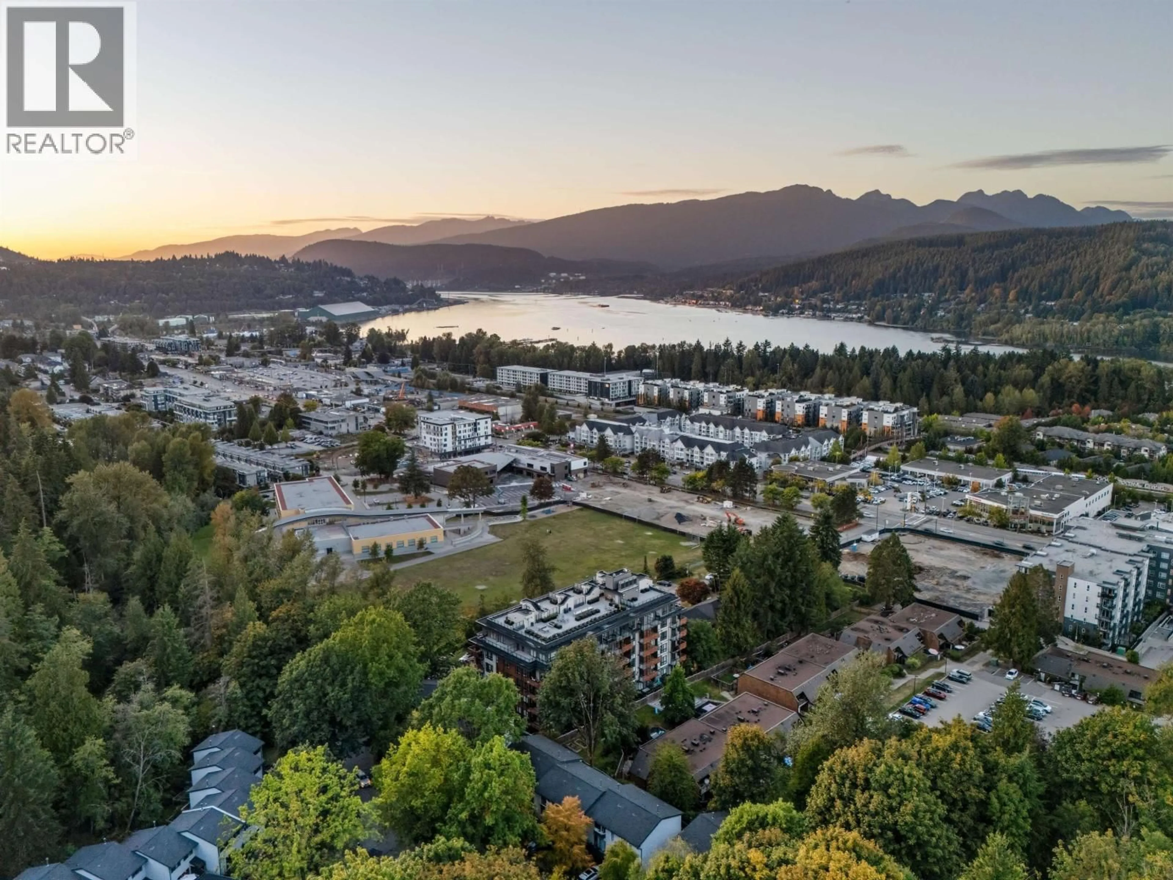 A pic from outside/outdoor area/front of a property/back of a property/a pic from drone, water/lake/river/ocean view for 611 - 150 JAMES ROAD, Port Moody British Columbia V3H0N7