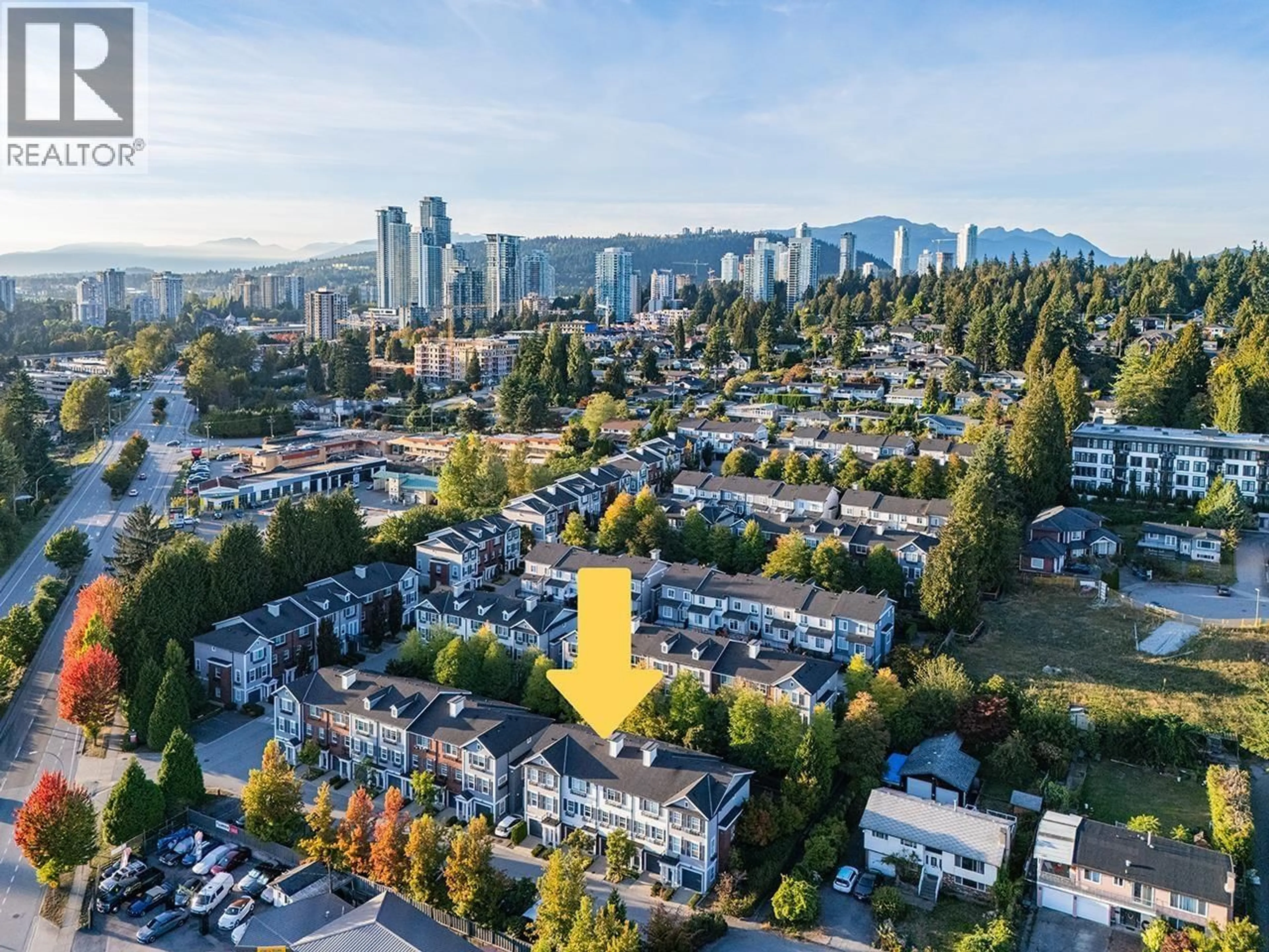 A pic from outside/outdoor area/front of a property/back of a property/a pic from drone, city buildings view from balcony for 110 - 688 EDGAR AVENUE, Coquitlam British Columbia V3K0A5