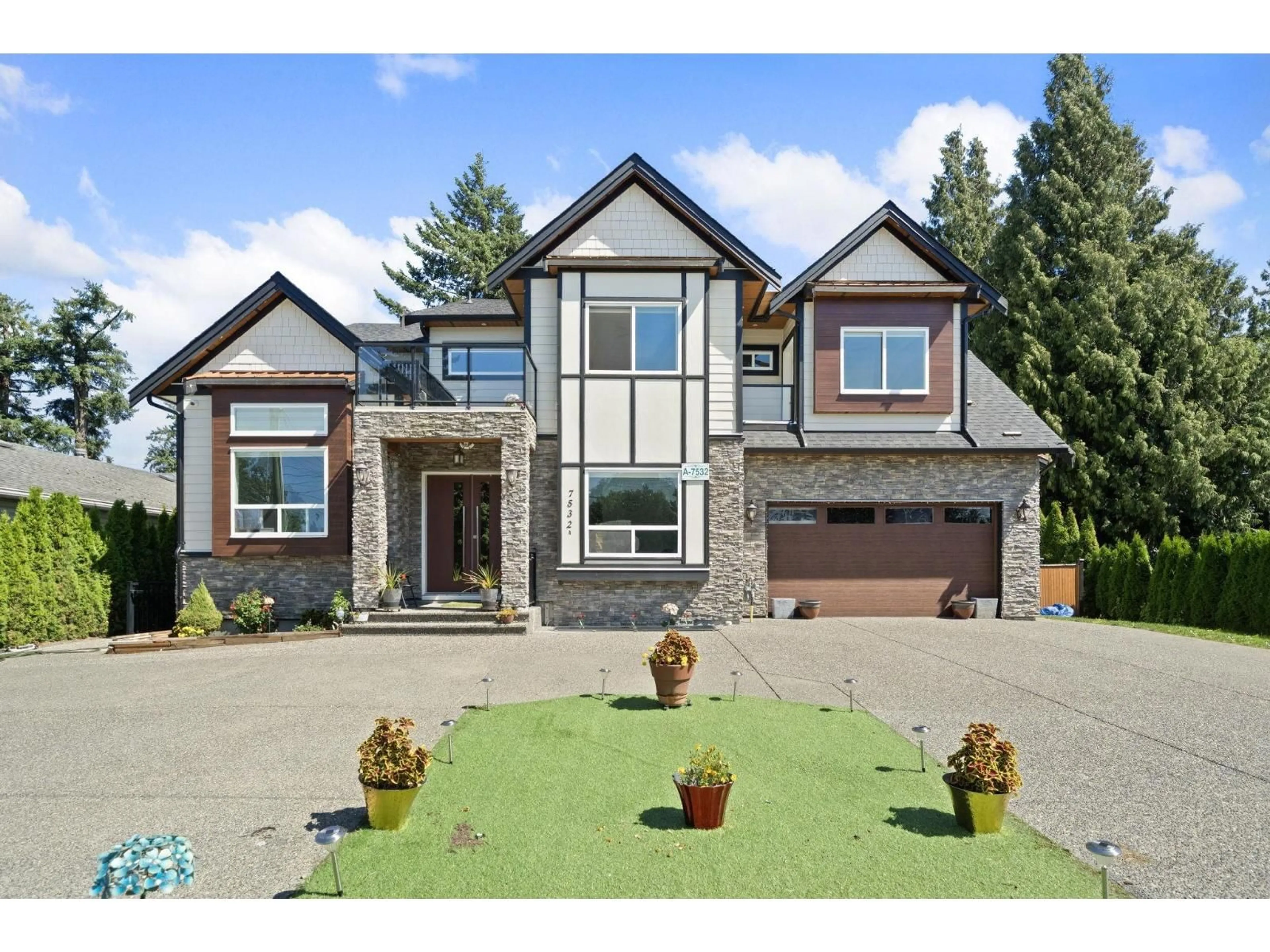 Home with brick exterior material, street for 1 - 7532 MELVILLE STREET, Chilliwack British Columbia V2R1L7