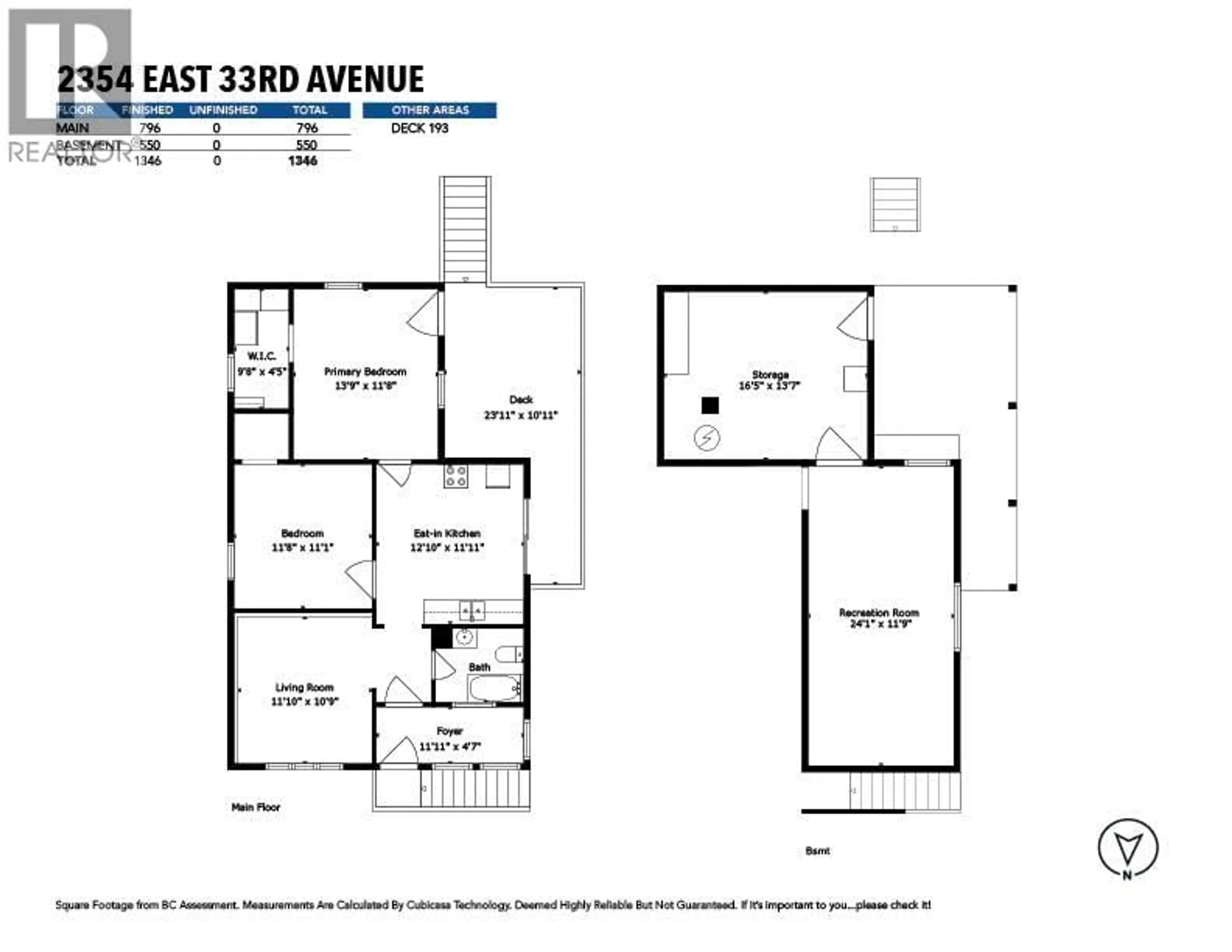 Floor plan for 2354 33RD AVENUE, Vancouver British Columbia V5R2S3