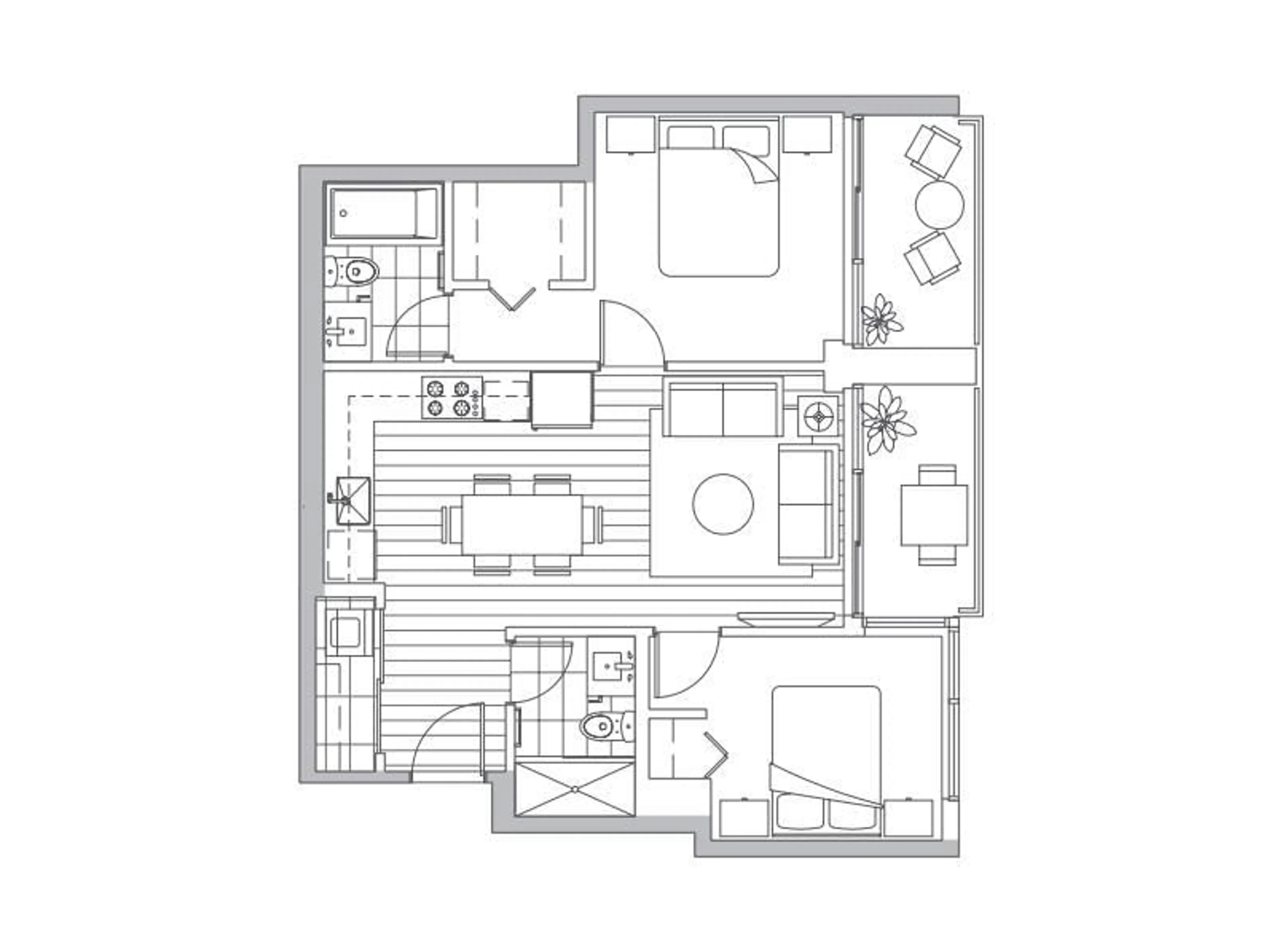 Floor plan for 4101 - 13696 100, Surrey British Columbia V3T0L5