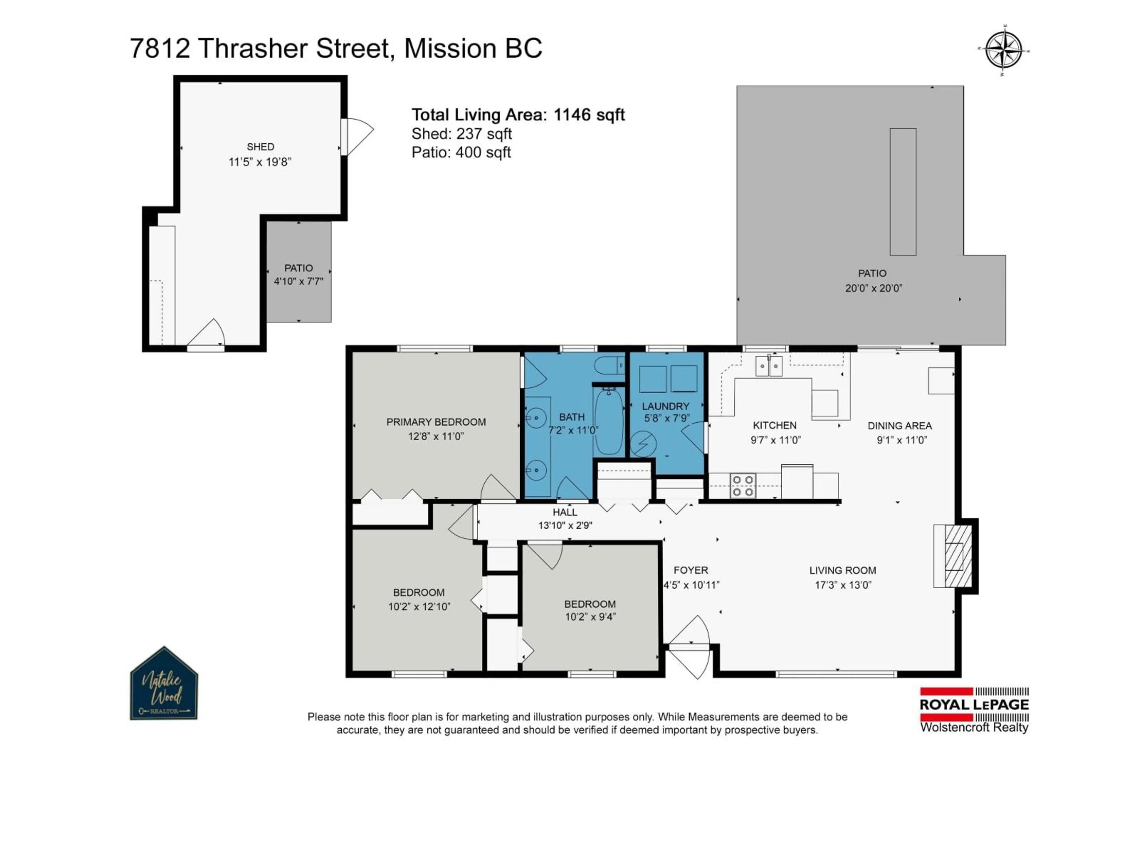 Floor plan for 7812 THRASHER, Mission British Columbia V2V5G6