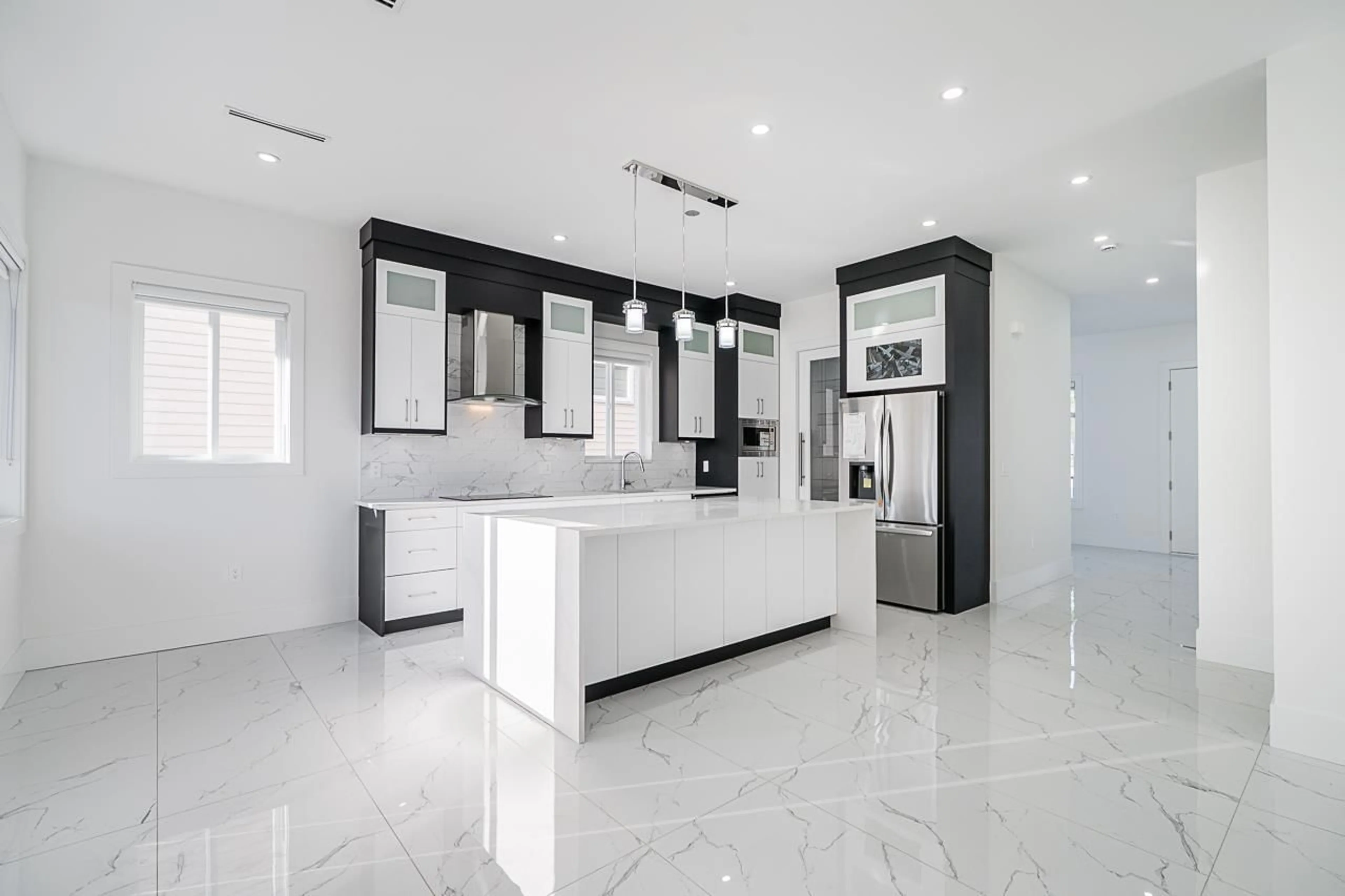 Contemporary kitchen, ceramic/tile floor for 6258 147B, Surrey British Columbia V3S3T1