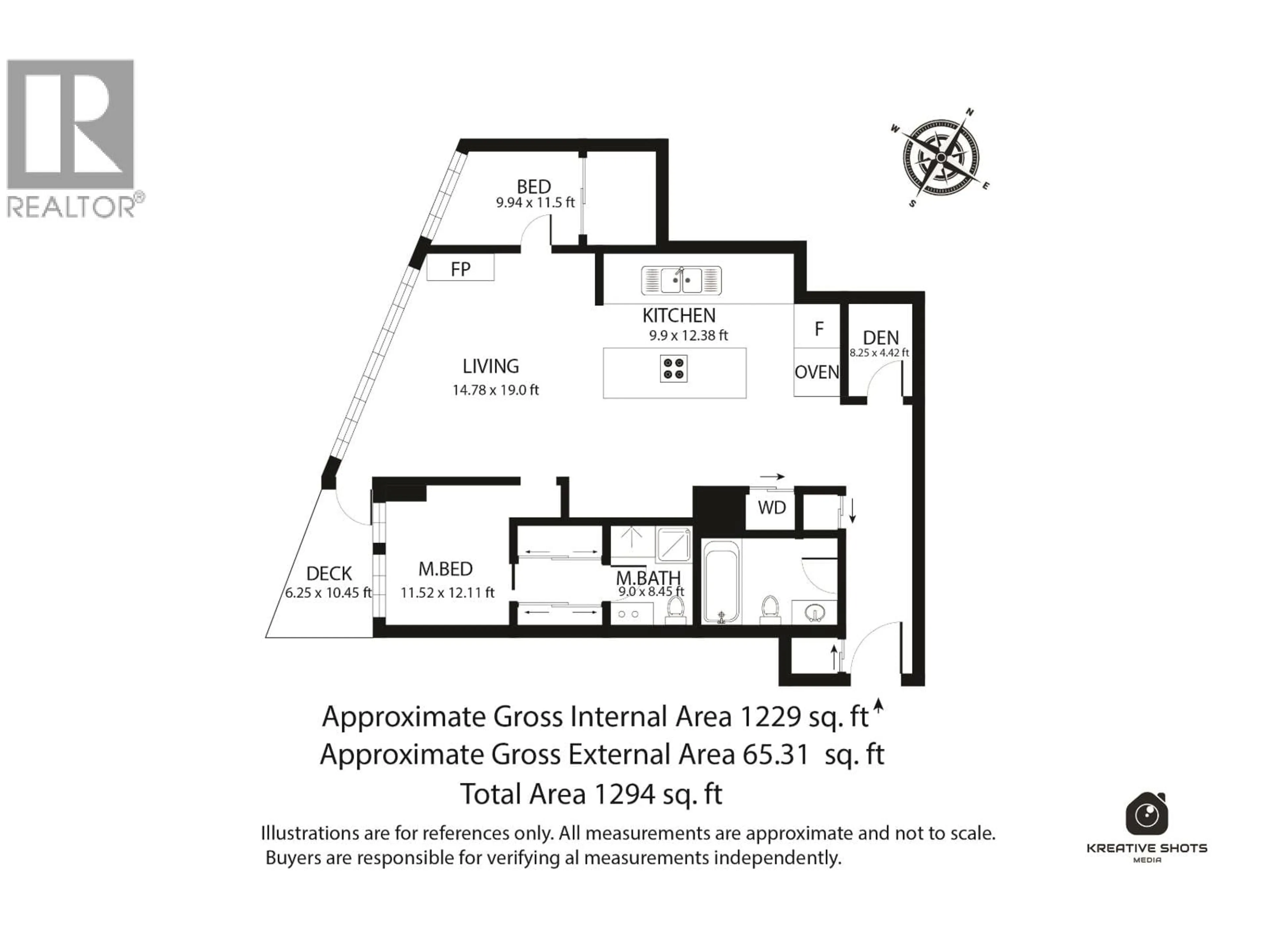 Floor plan for 503 - 8 SMITHE MEWS, Vancouver British Columbia V6B0A5
