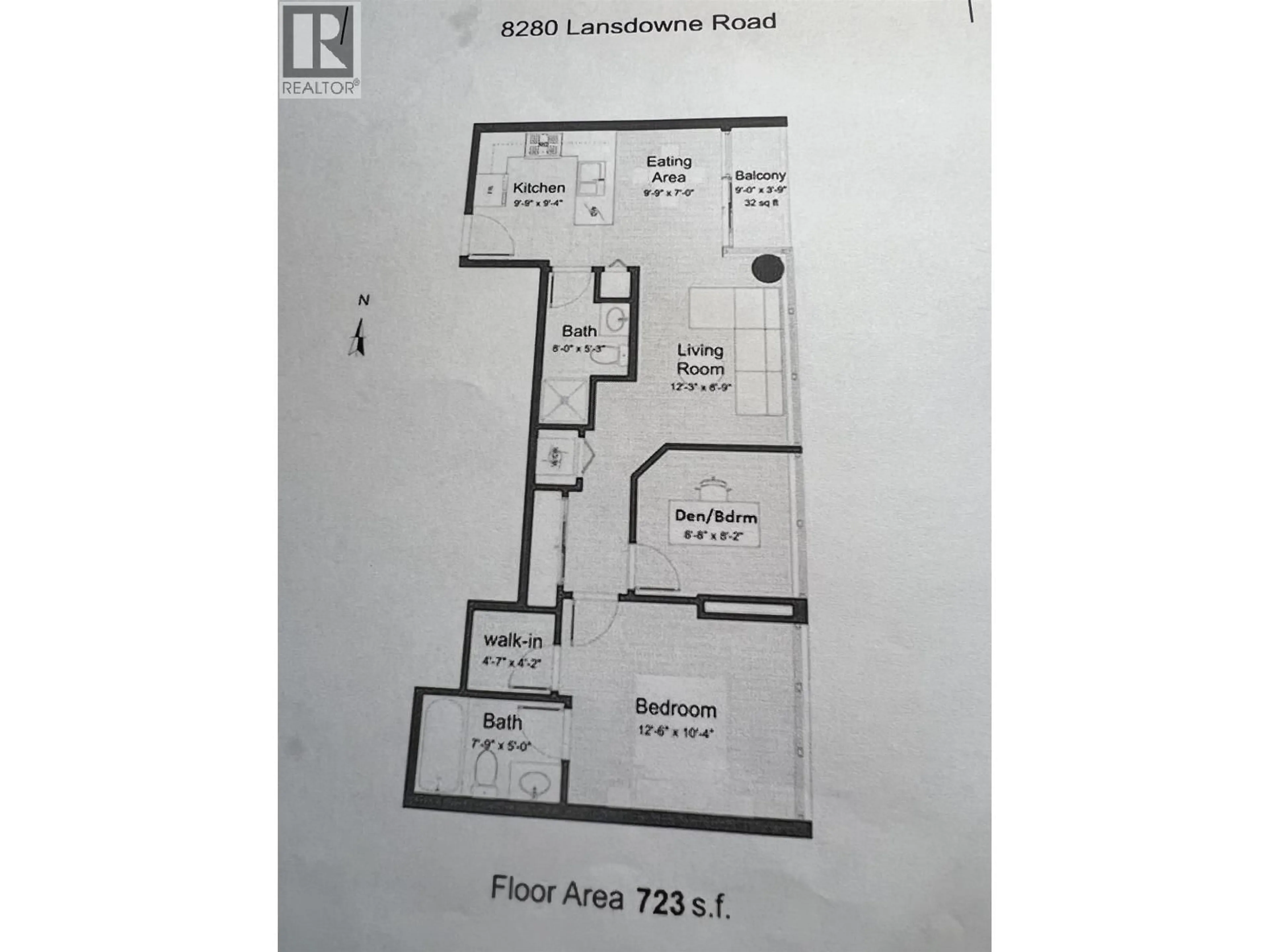 Floor plan for 501 - 8280 LANSDOWNE ROAD, Richmond British Columbia V6X0B2