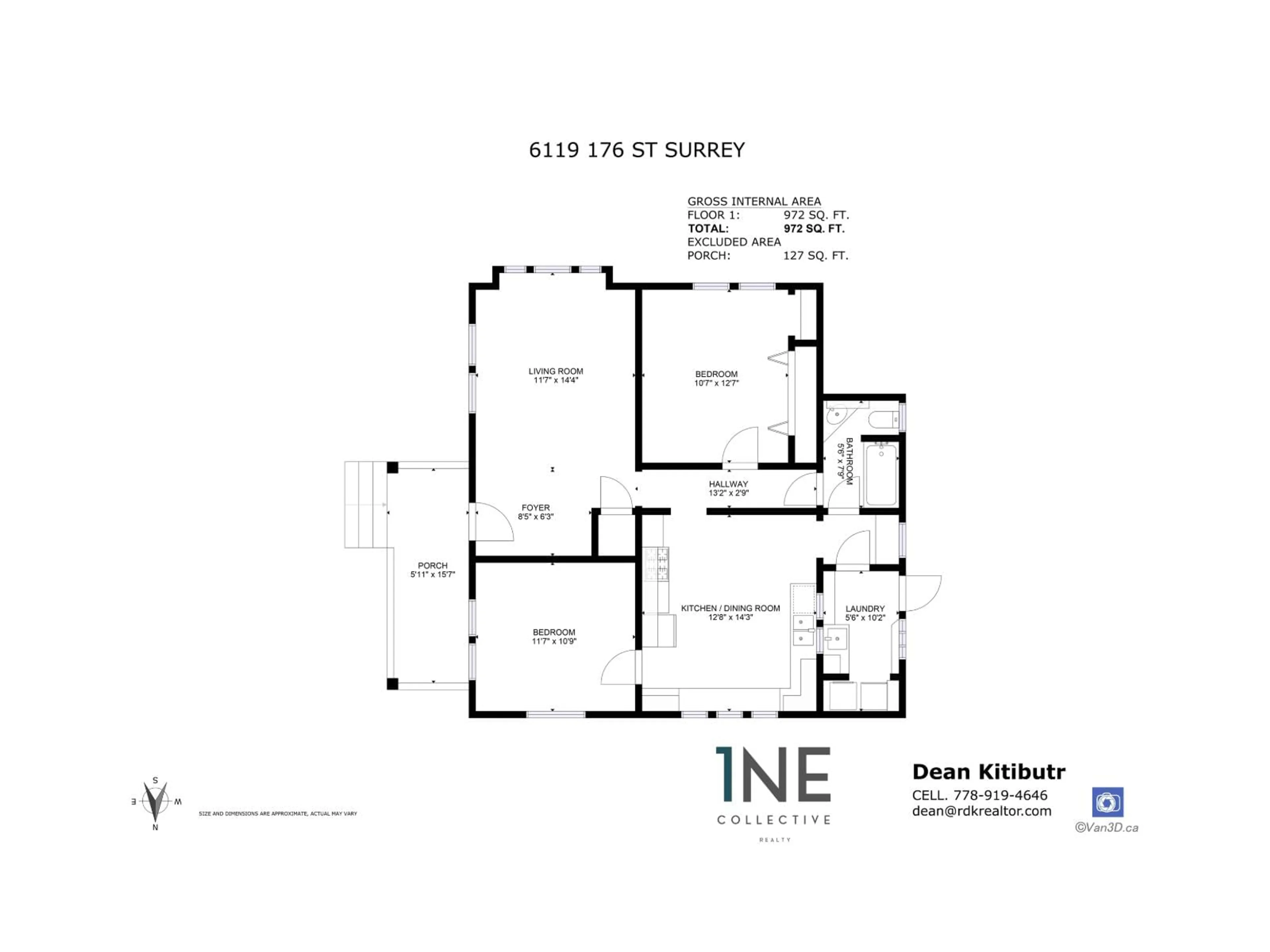 Floor plan for 6119 176, Surrey British Columbia V3S4E8