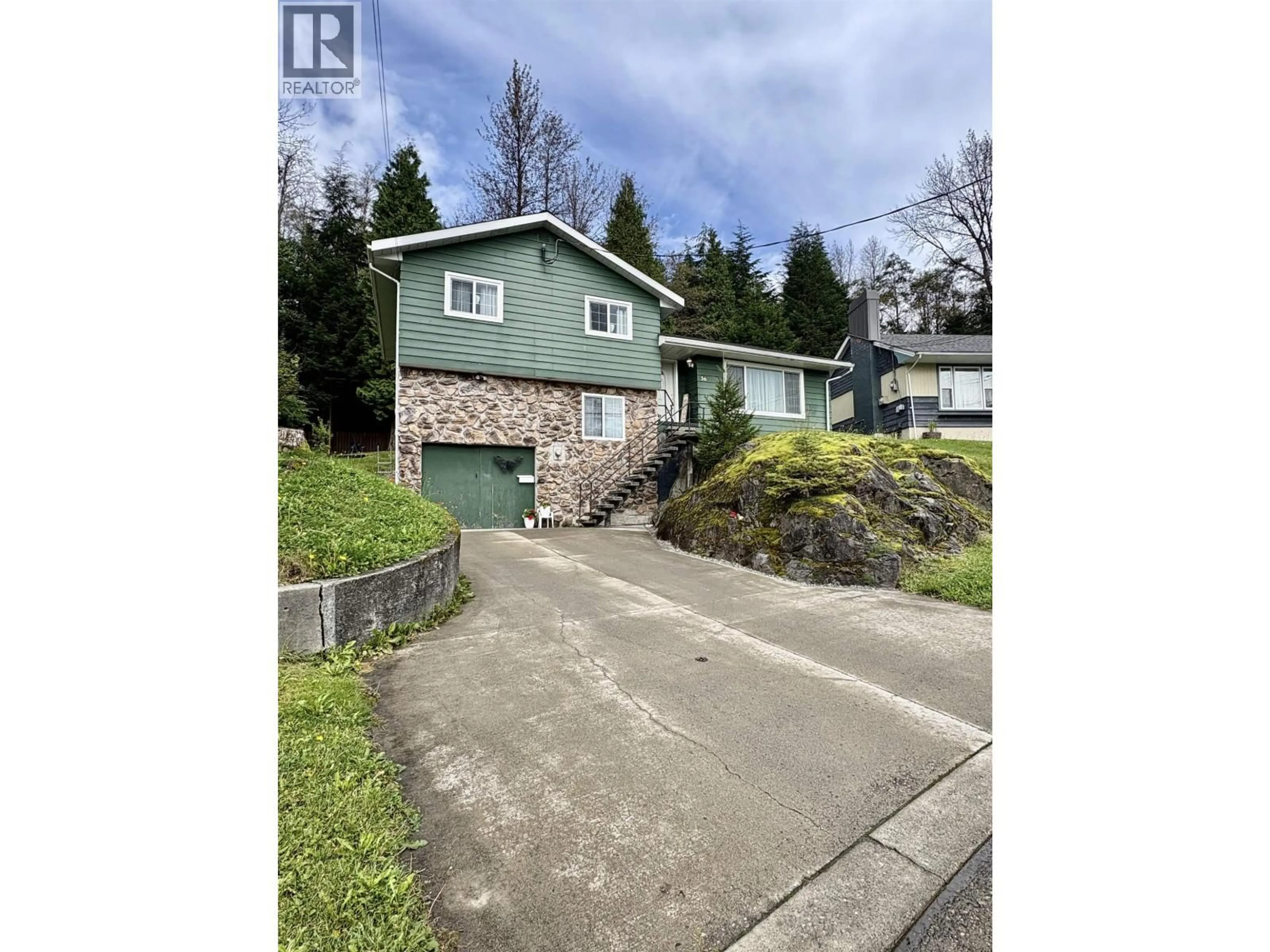 A pic from outside/outdoor area/front of a property/back of a property/a pic from drone, street for 36 CAPILANO STREET, Kitimat British Columbia V8C1X8
