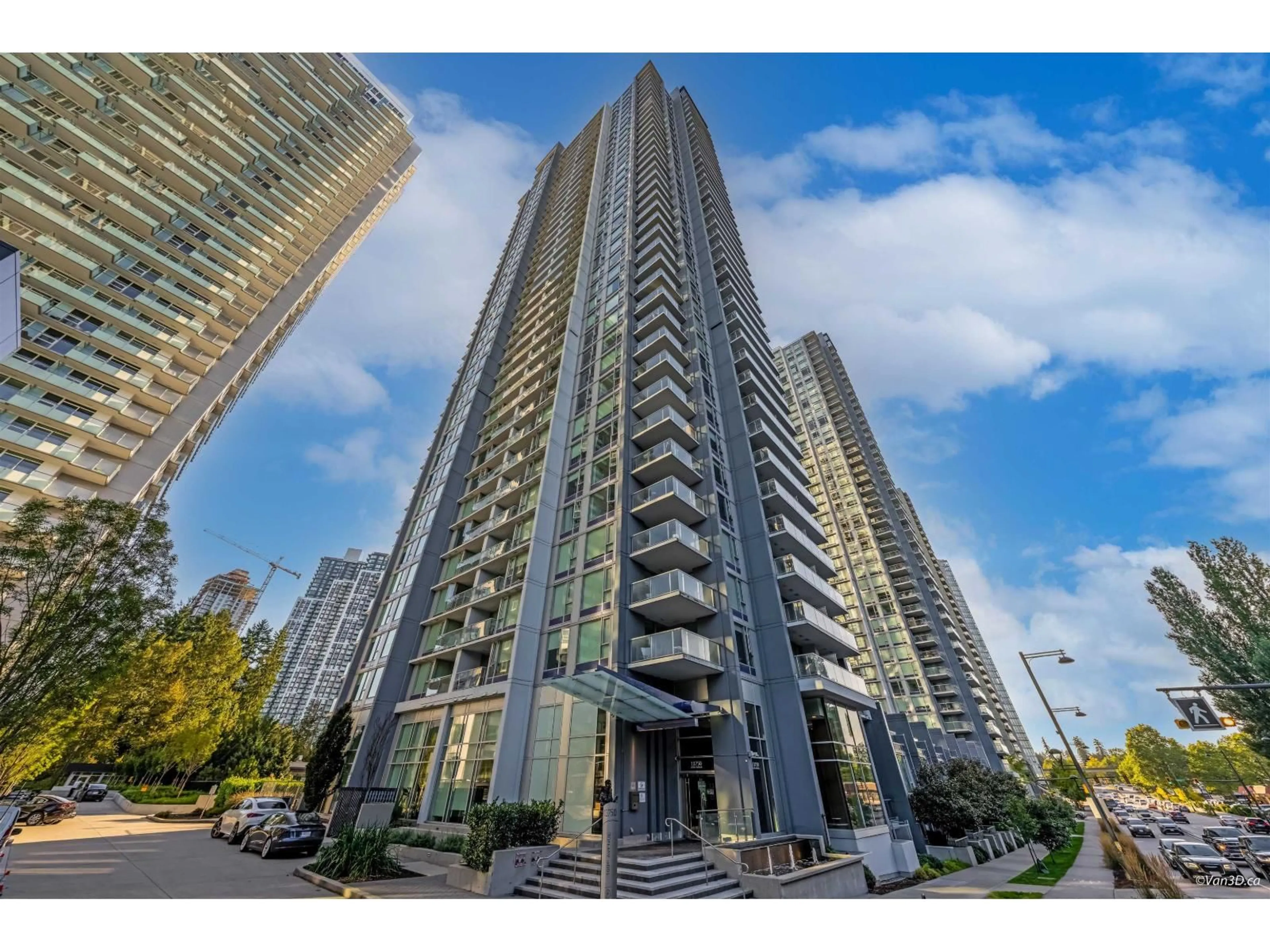 A pic from outside/outdoor area/front of a property/back of a property/a pic from drone, street for 1515 - 13750 100, Surrey British Columbia V3T0L3