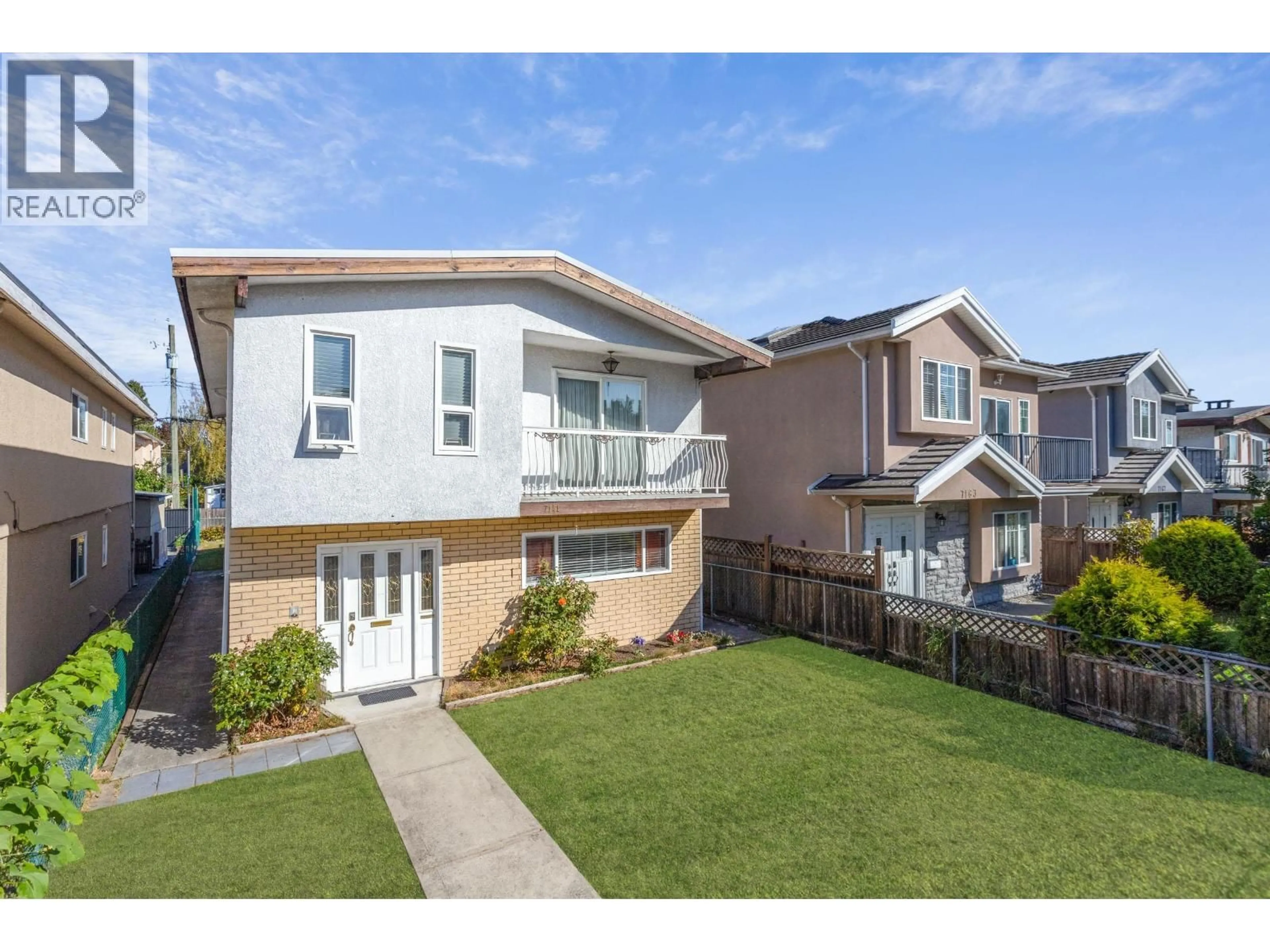 A pic from outside/outdoor area/front of a property/back of a property/a pic from drone, street for 7141 ELWELL STREET, Burnaby British Columbia V5E1K7