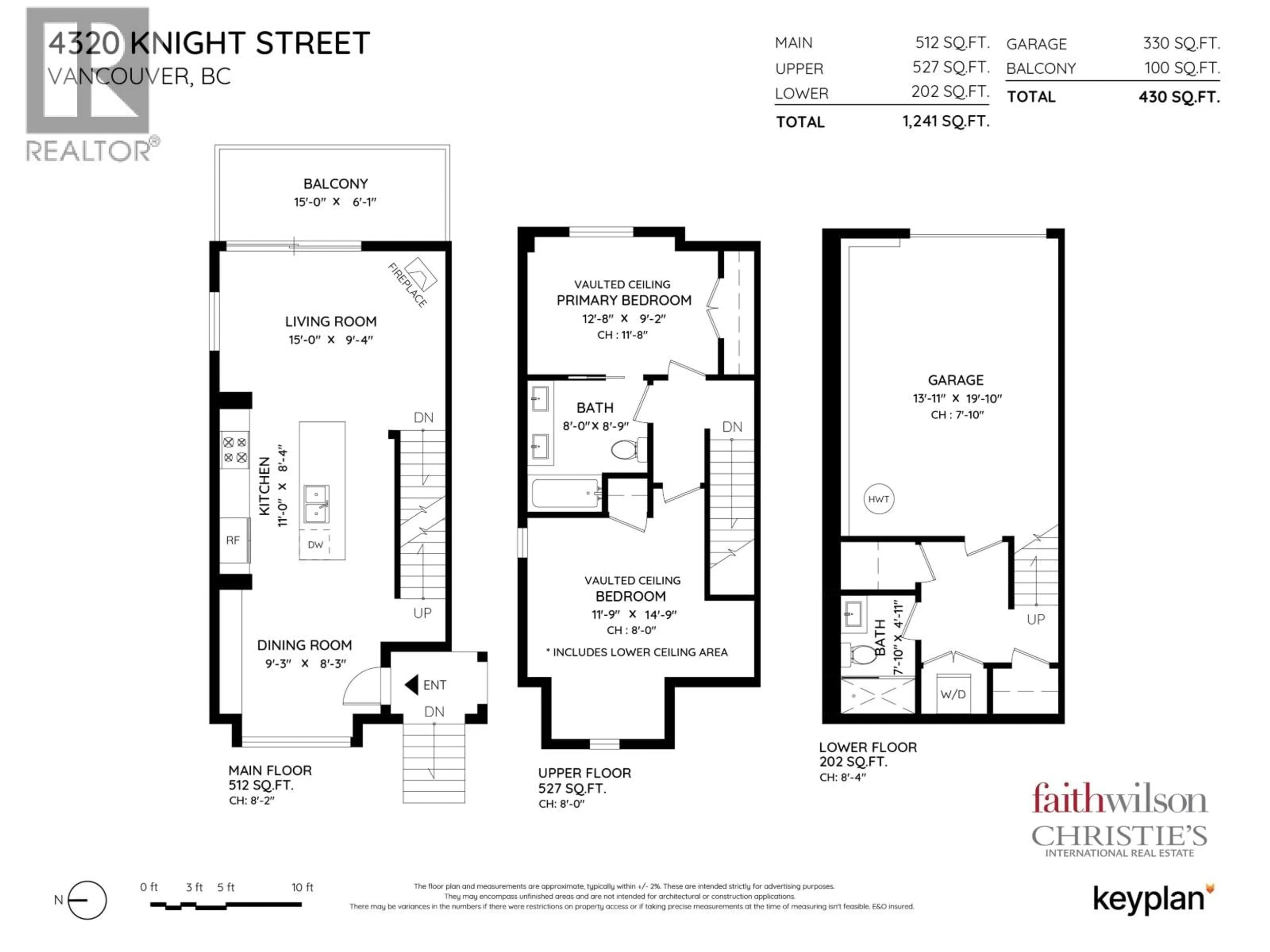 Floor plan for 4320 KNIGHT STREET, Vancouver British Columbia V5N3M5