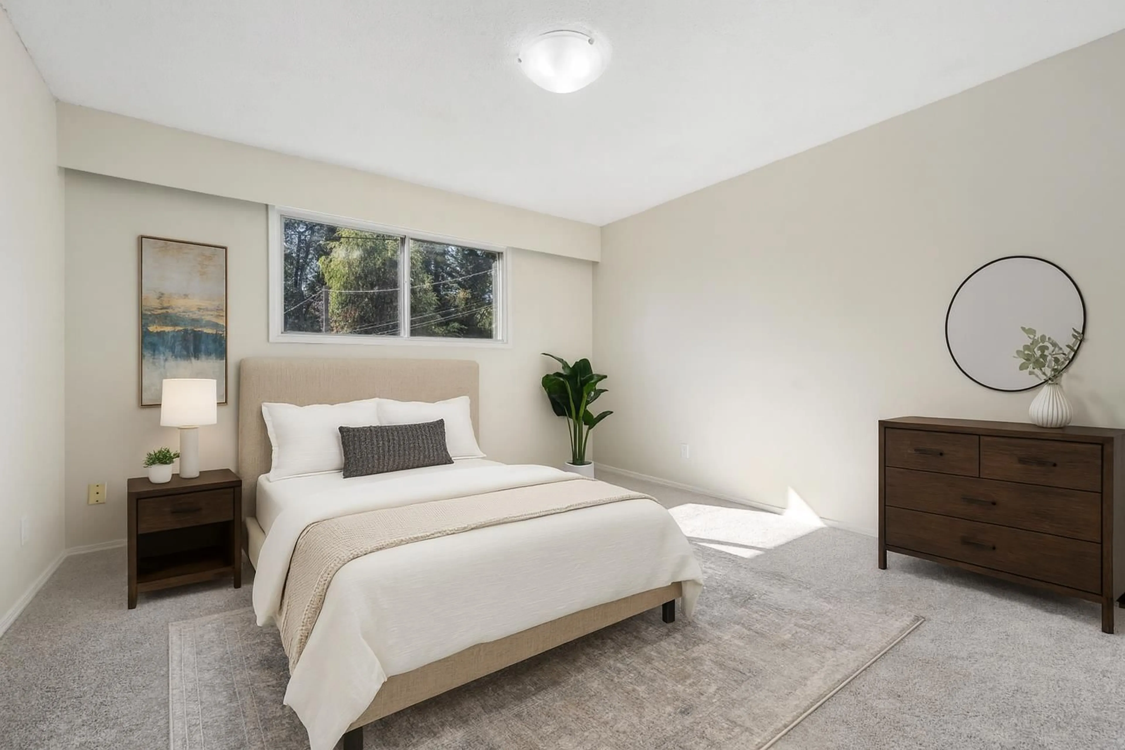 Bedroom with bed, carpet floor for 8560 CRAMER DRIVE, Chilliwack British Columbia V2P5H5