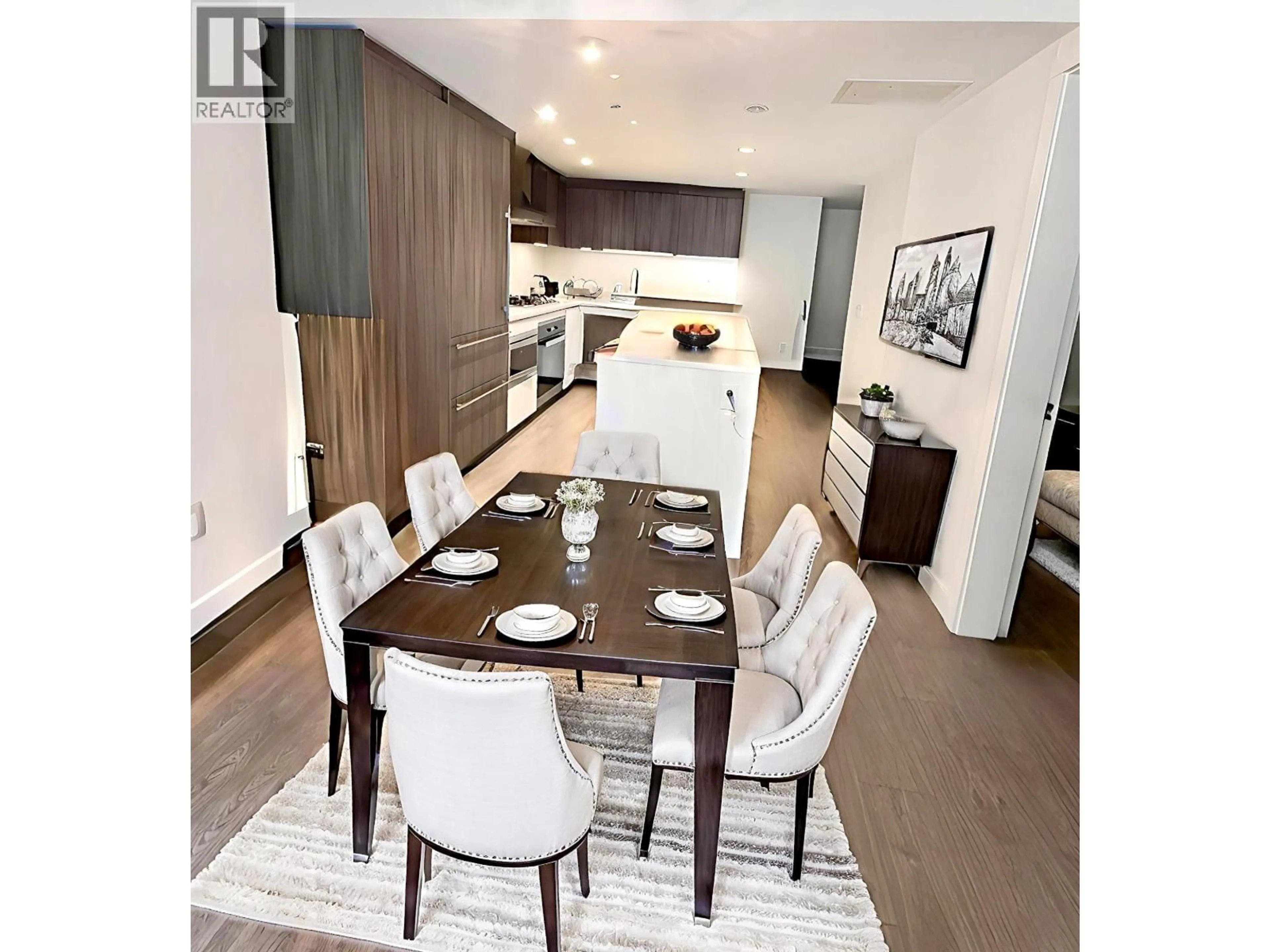 Dining room, wood/laminate floor for 617 - 6328 NO. 3 ROAD, Richmond British Columbia V6Y0L6