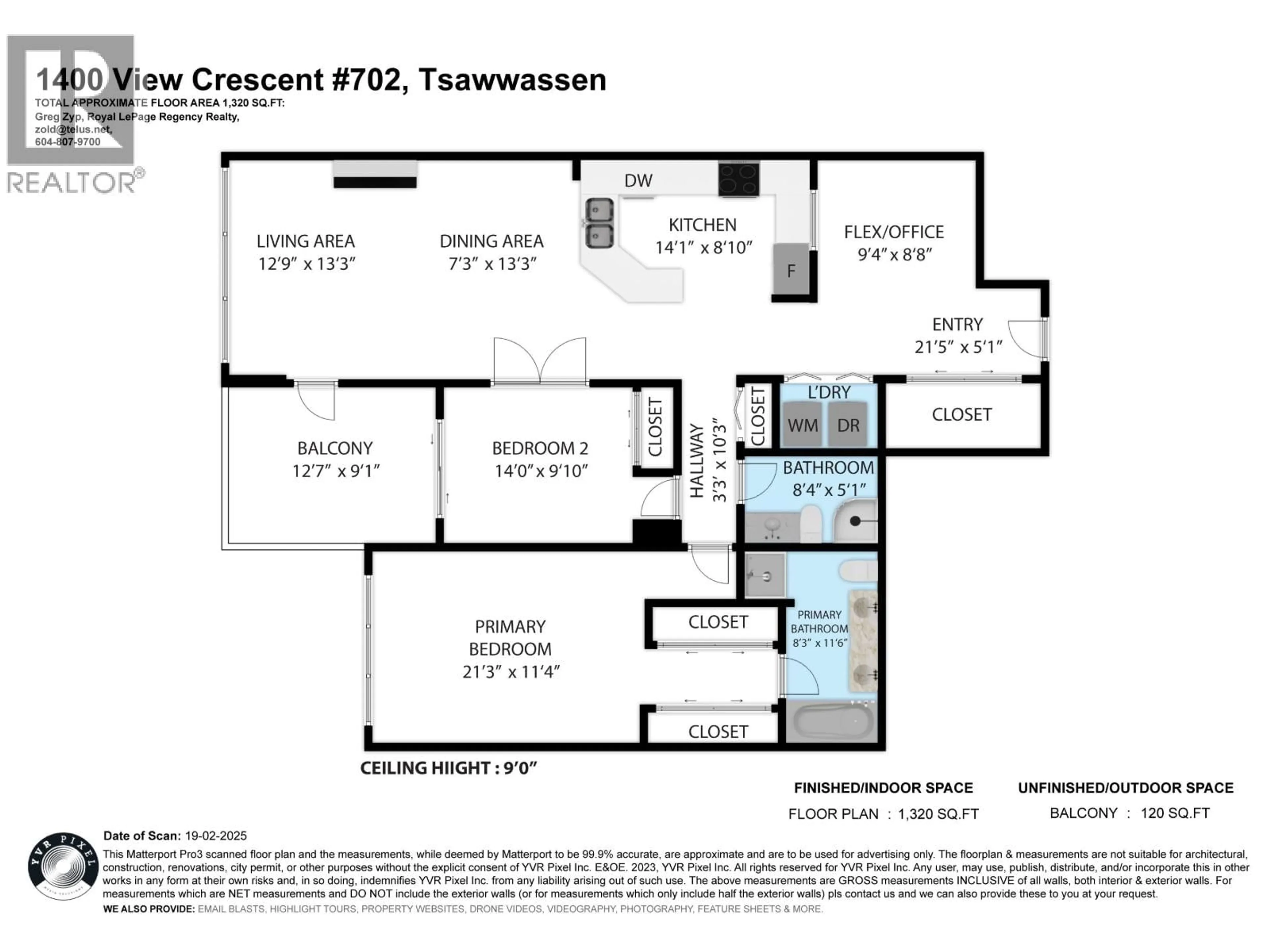 Floor plan for 702 - 1400 VIEW CRESCENT, Delta British Columbia V4L1Z1