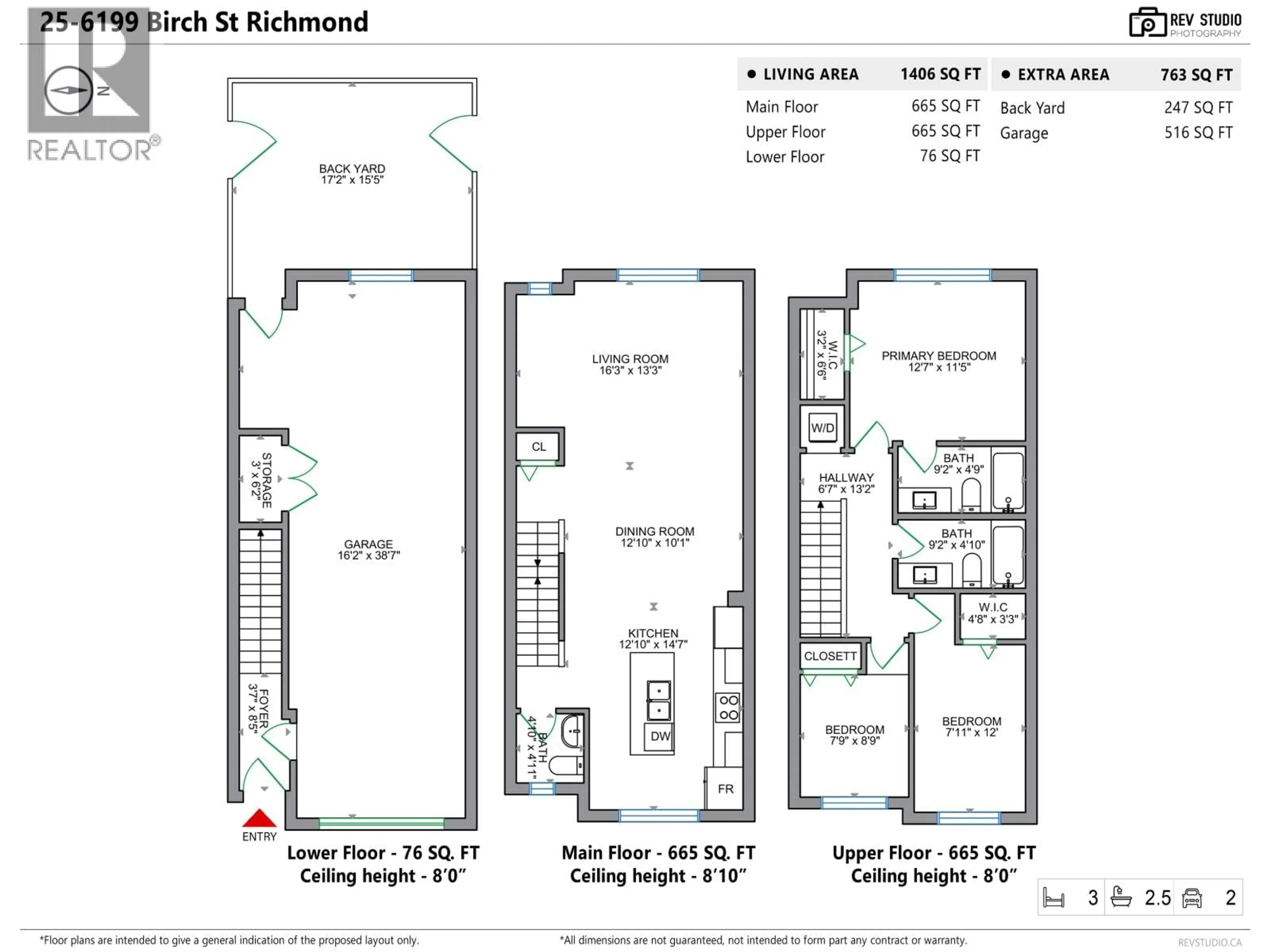 Floor plan for 25 - 6199 BIRCH STREET, Richmond British Columbia V6Y0E4